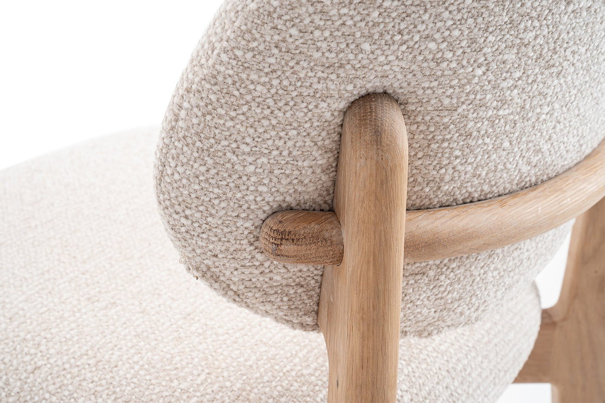 Counterstoel 'Carmen' Naturel Eik Ote Milan 103 Beige  - RS