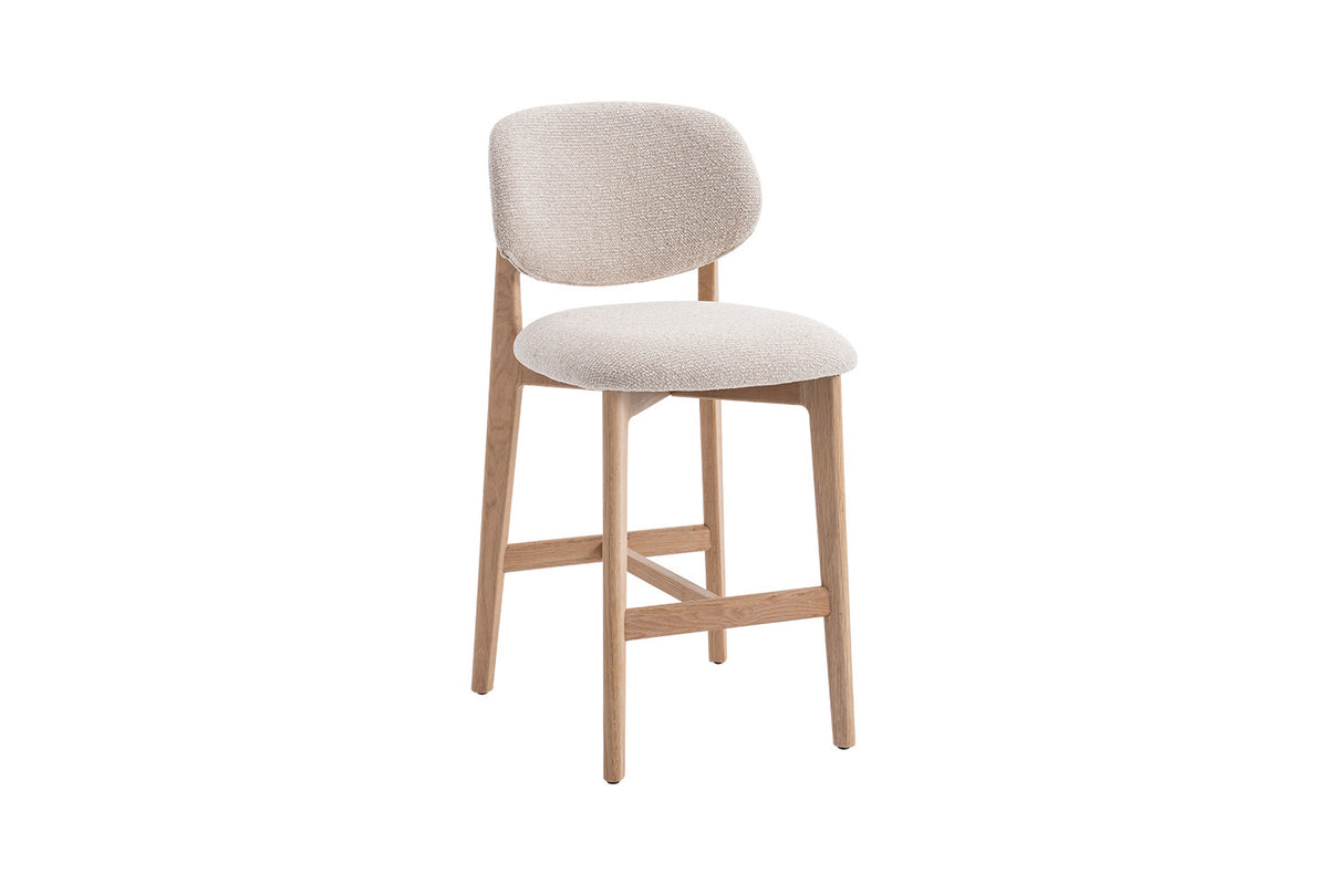 Counterstoel 'Carmen' Naturel Eik Ote Milan 103 Beige  - RS