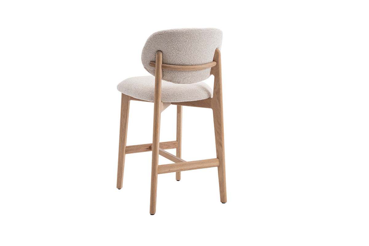 Counterstoel 'Carmen' Naturel Eik Ote Milan 103 Beige  - RS