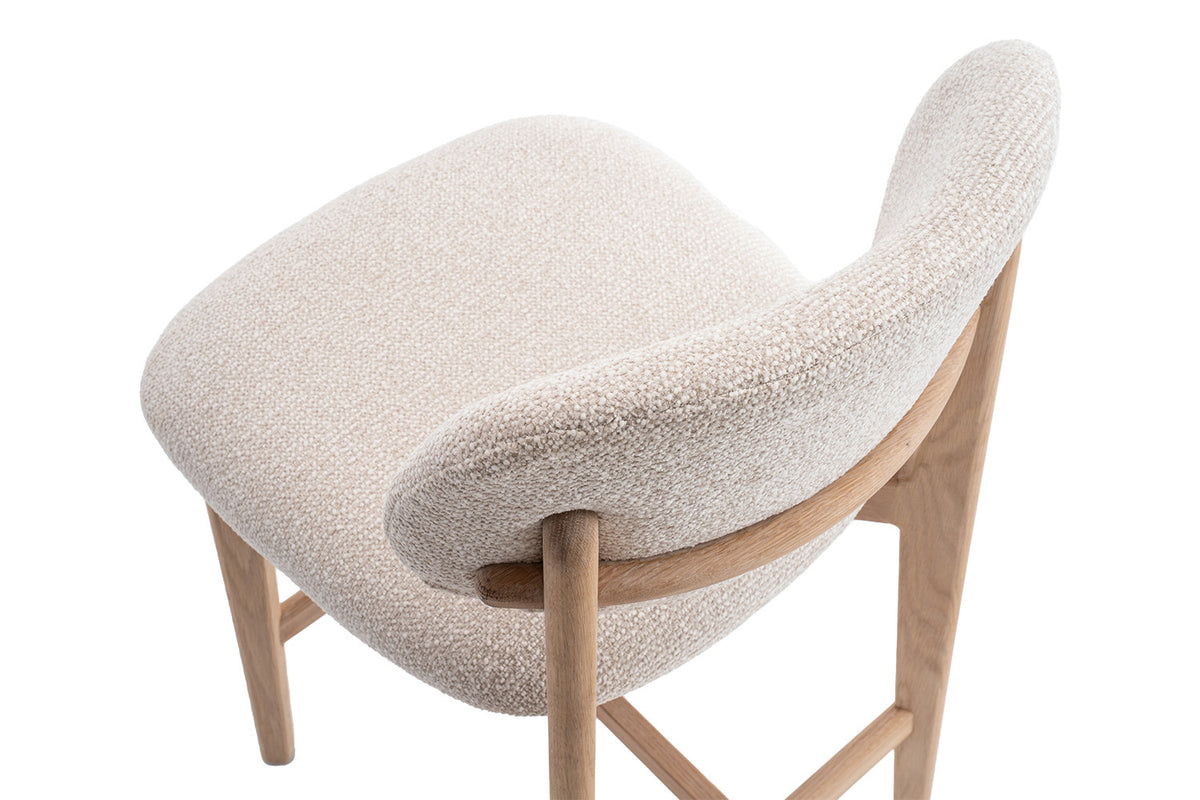 Counterstoel 'Carmen' Naturel Eik Ote Milan 103 Beige  - RS