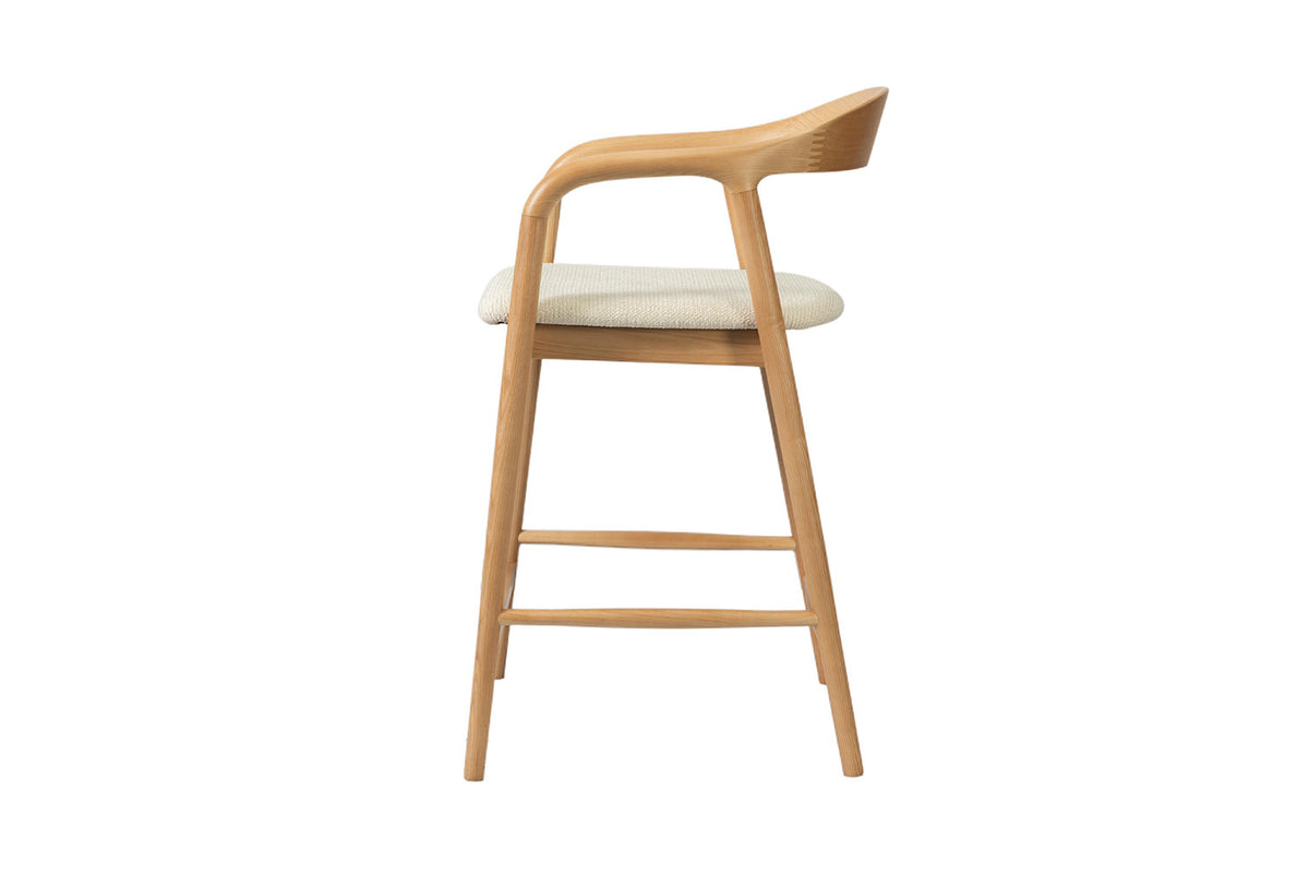 Counterstoel 'Claire' Essenhout Naturel Milan 103 Beige  - RS
