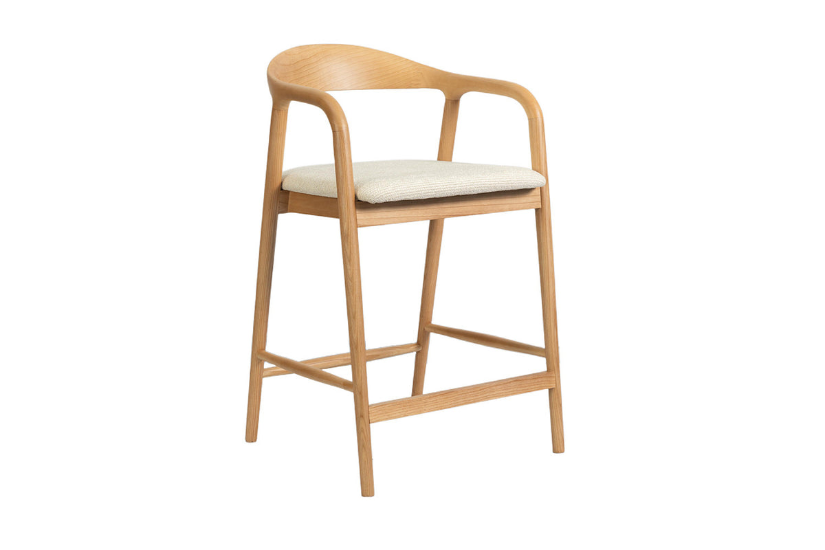 Counterstoel 'Claire' Essenhout Naturel Milan 103 Beige  - RS