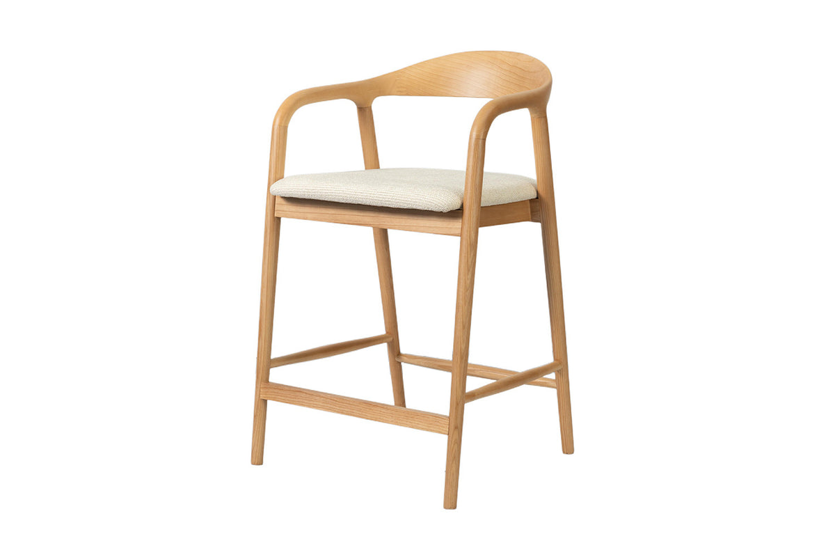 Counterstoel 'Claire' Essenhout Naturel Milan 103 Beige  - RS