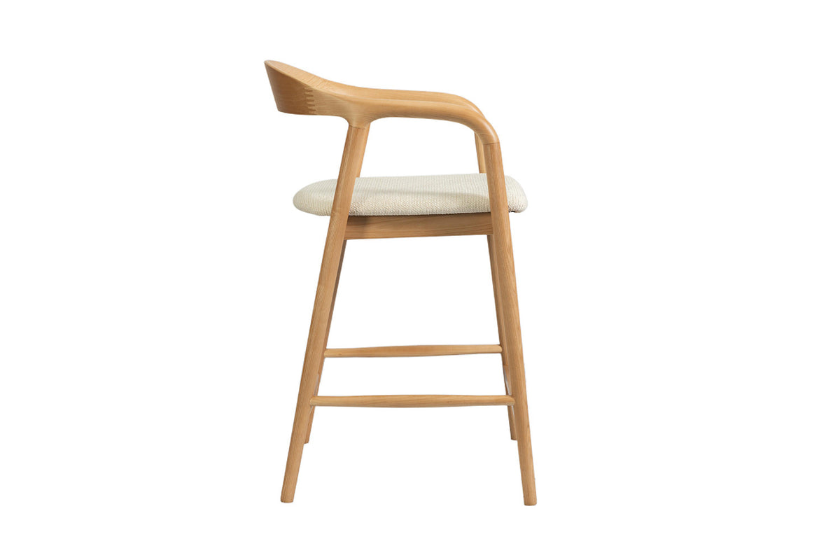 Counterstoel 'Claire' Essenhout Naturel Milan 103 Beige  - RS