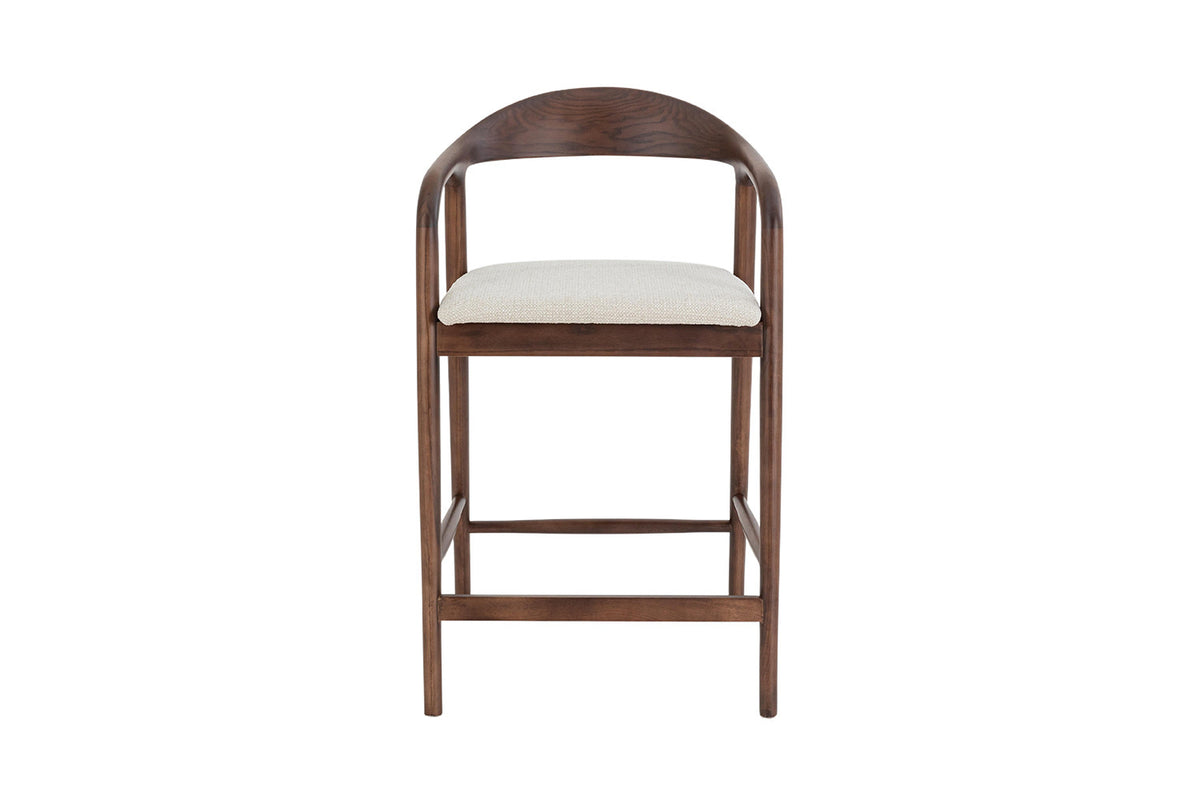 Counterstoel 'Claire' Essenhout Walnoot Milan 103 Beige  - RS