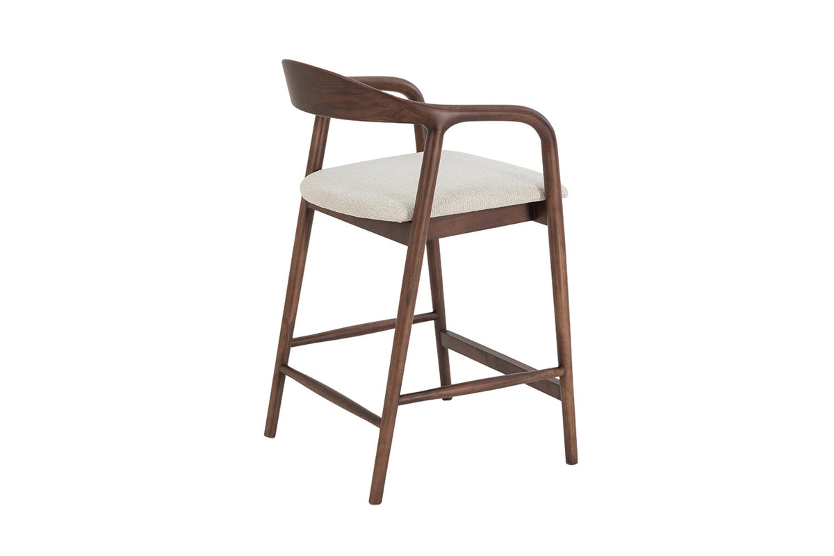 Counterstoel 'Claire' Essenhout Walnoot Milan 103 Beige  - RS