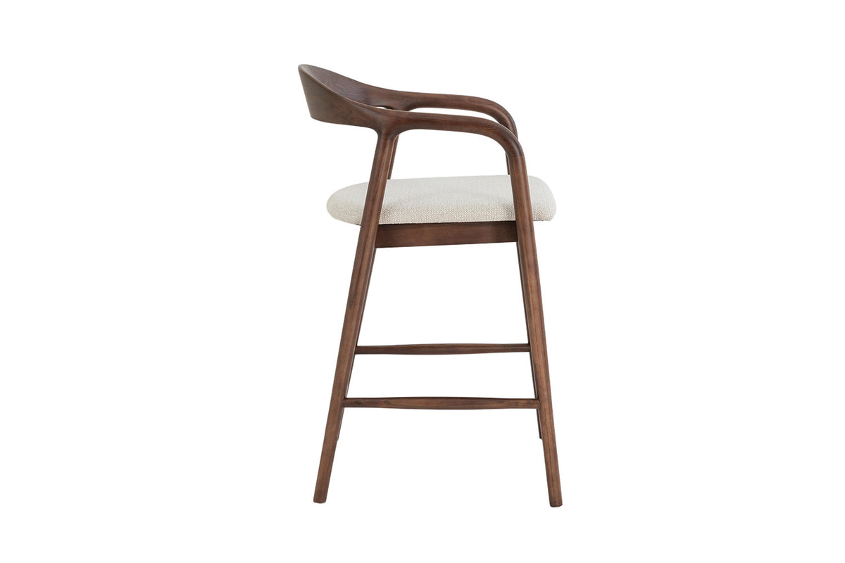 Counterstoel 'Claire' Essenhout Walnoot Milan 103 Beige  - RS