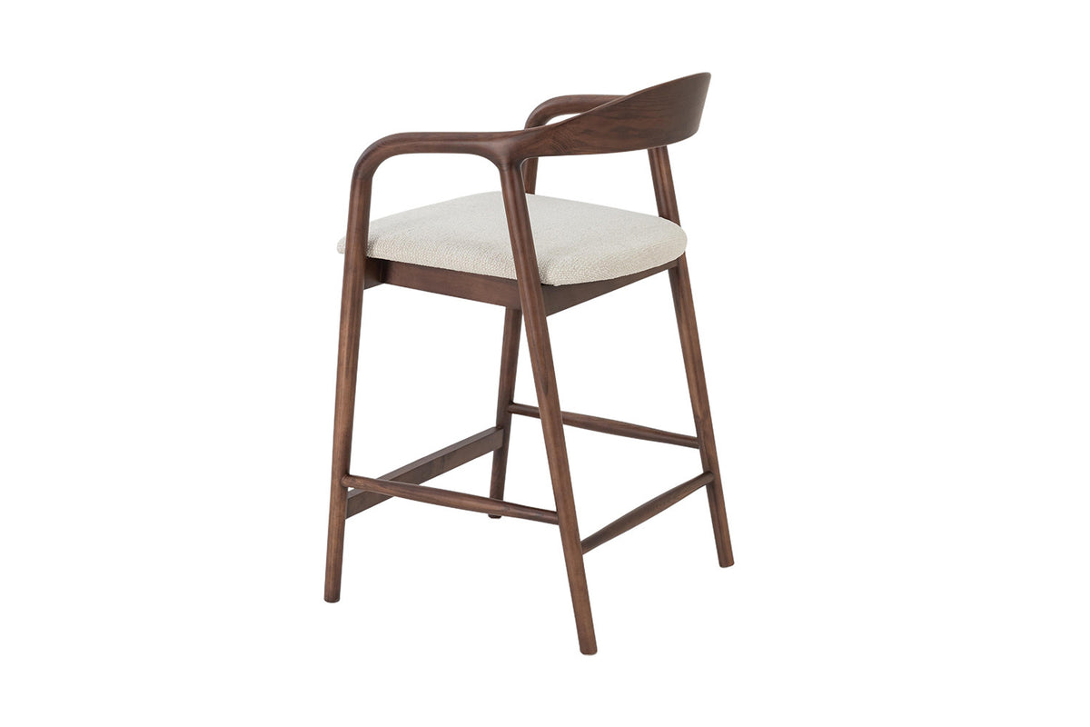 Counterstoel 'Claire' Essenhout Walnoot Milan 103 Beige  - RS