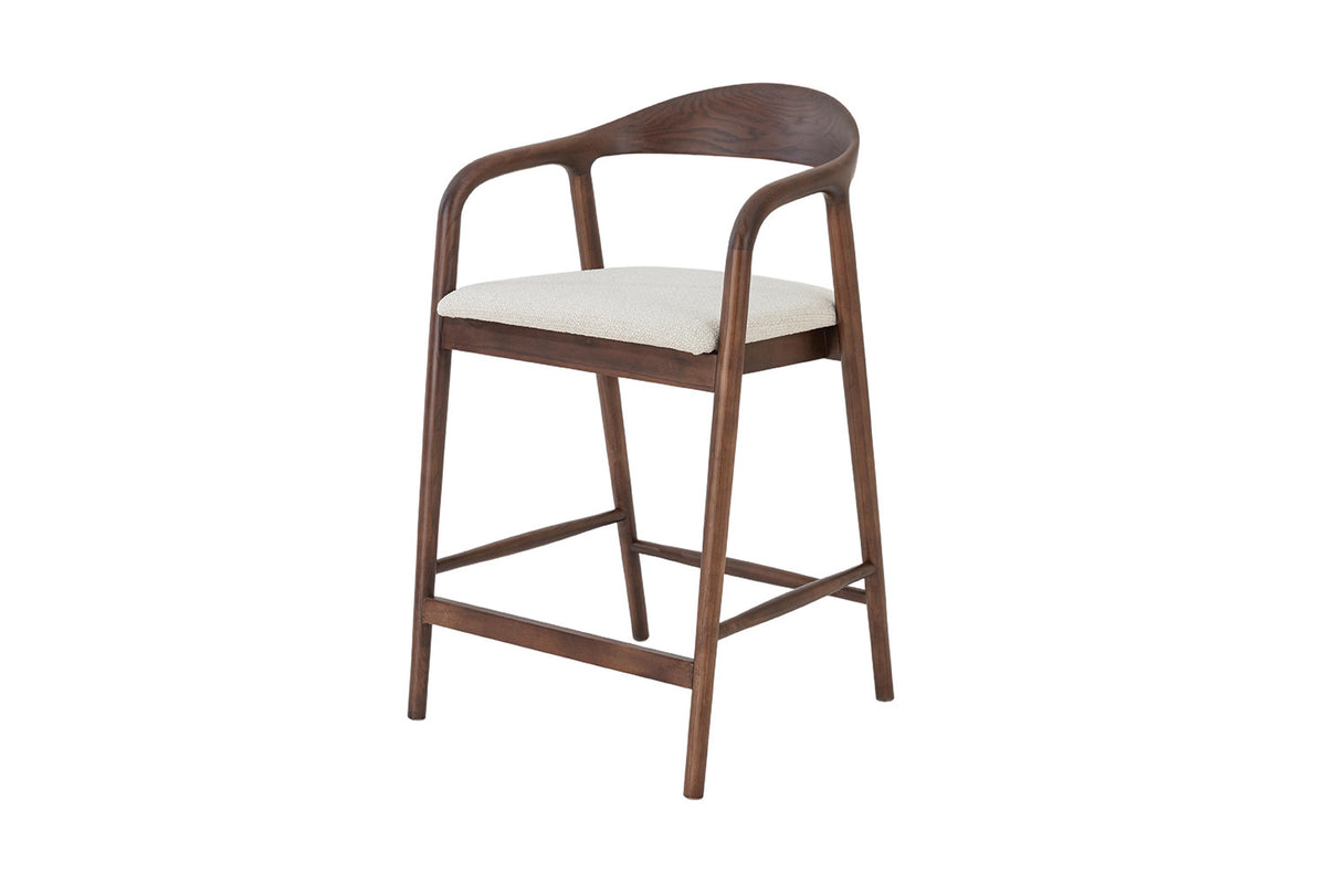 Counterstoel 'Claire' Essenhout Walnoot Milan 103 Beige  - RS