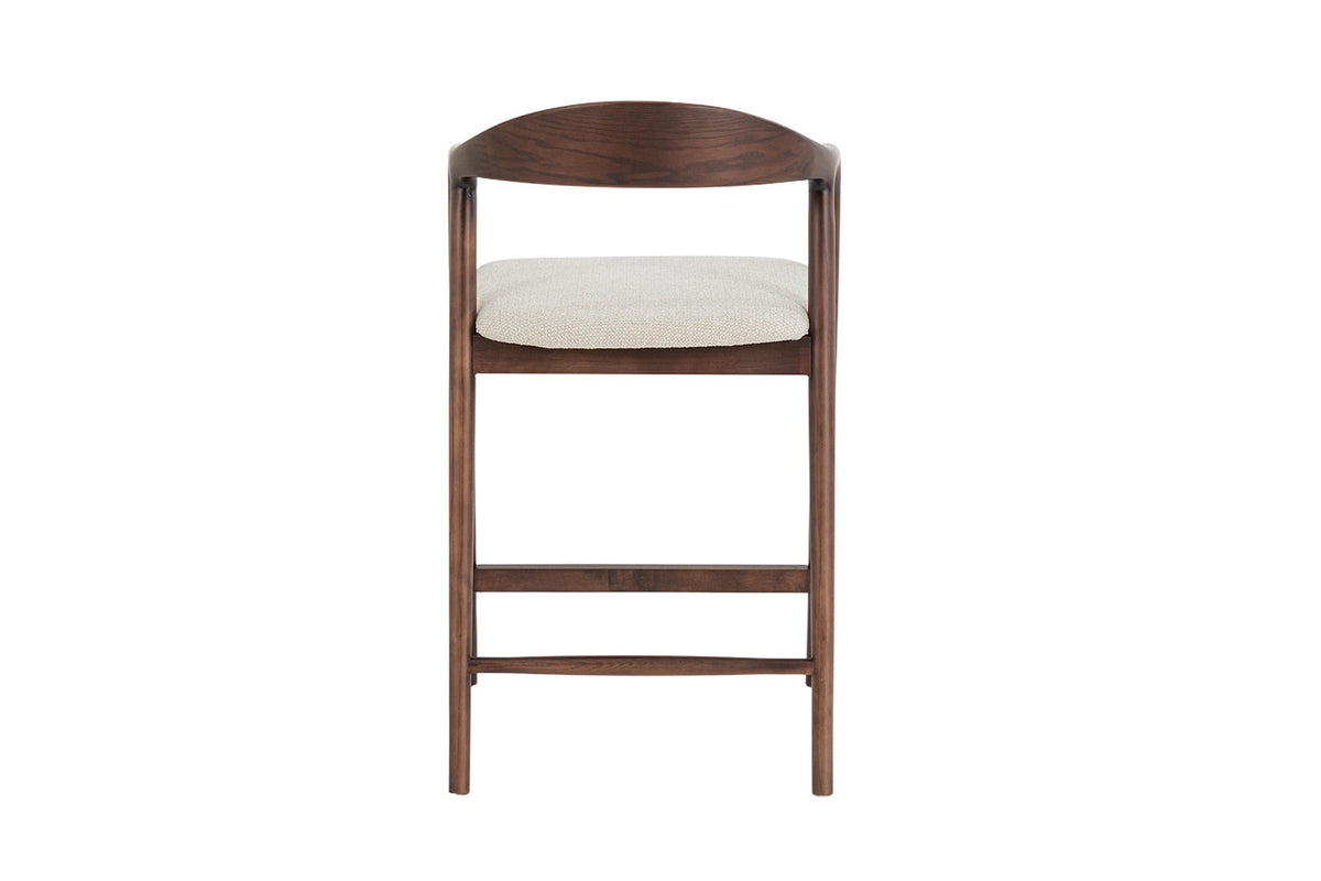 Counterstoel 'Claire' Essenhout Walnoot Milan 103 Beige  - RS