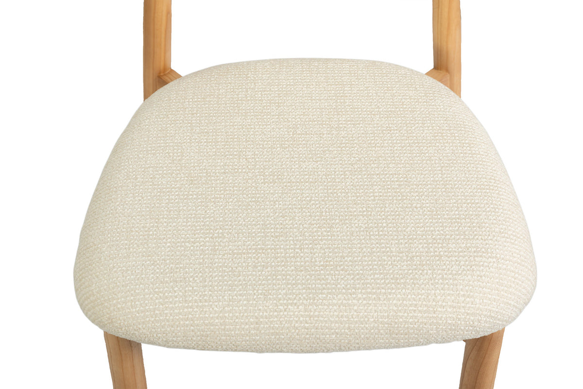 Counterstoel 'Clara' Essenhout naturel - Ote Milan 103 beige - RS