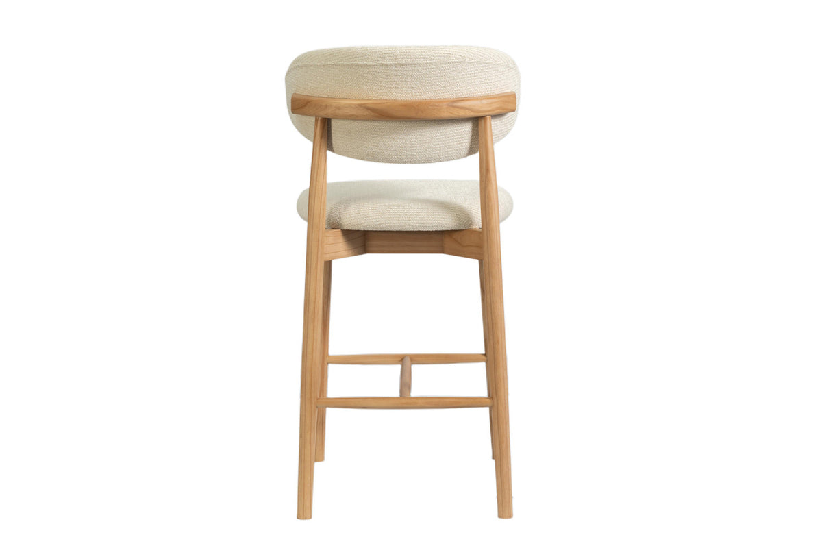 Counterstoel 'Clara' Essenhout naturel - Ote Milan 103 beige - RS