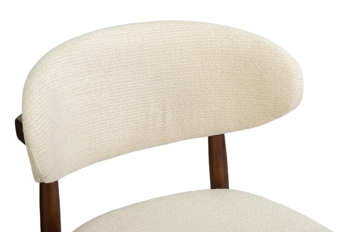 Counterstoel 'Clara' Essenhout Walnoot - Ote Milan 103 Beige - RS
