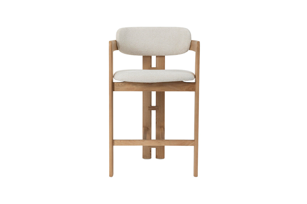 Counterstoel 'Camille' Essenhout Naturel Ote Milan 103 Beige - RS