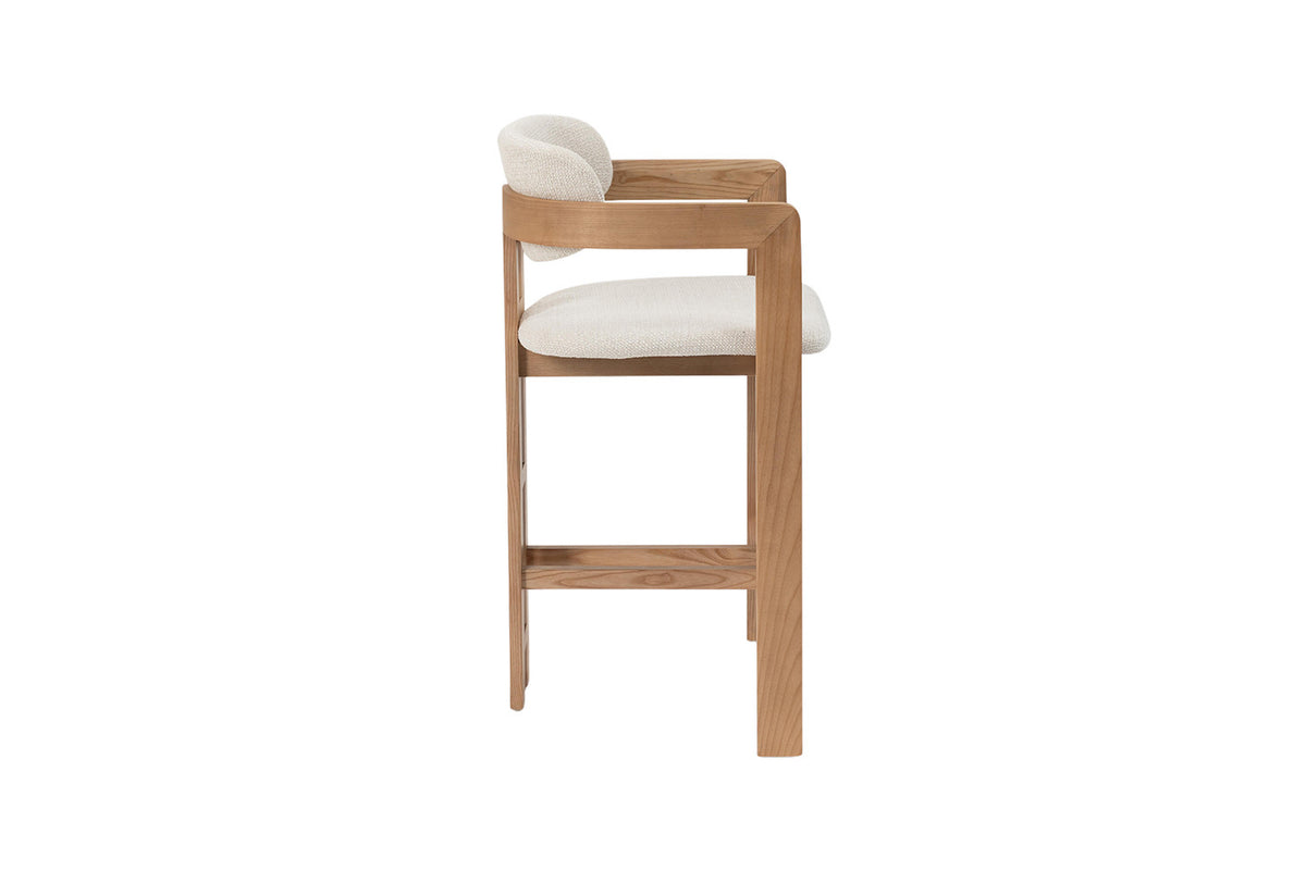 Counterstoel 'Camille' Essenhout Naturel Ote Milan 103 Beige - RS