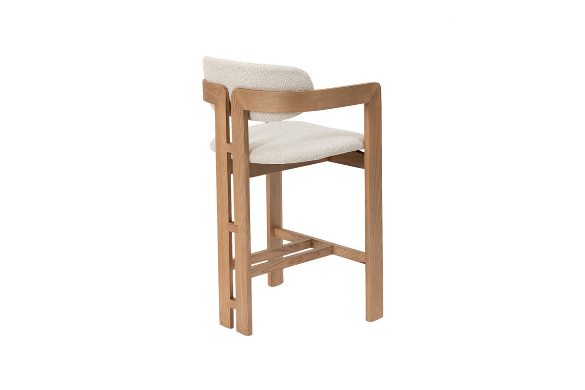Counterstoel 'Camille' Essenhout Naturel Ote Milan 103 Beige - RS