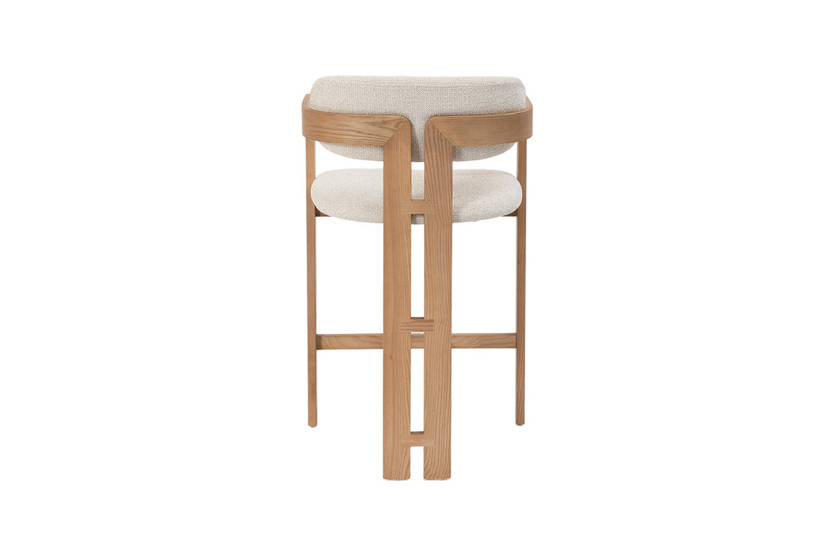 Counterstoel 'Camille' Essenhout Naturel Ote Milan 103 Beige - RS