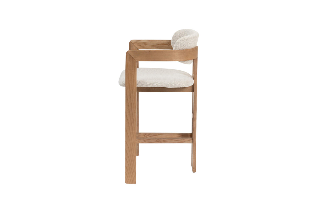 Counterstoel 'Camille' Essenhout Naturel Ote Milan 103 Beige - RS