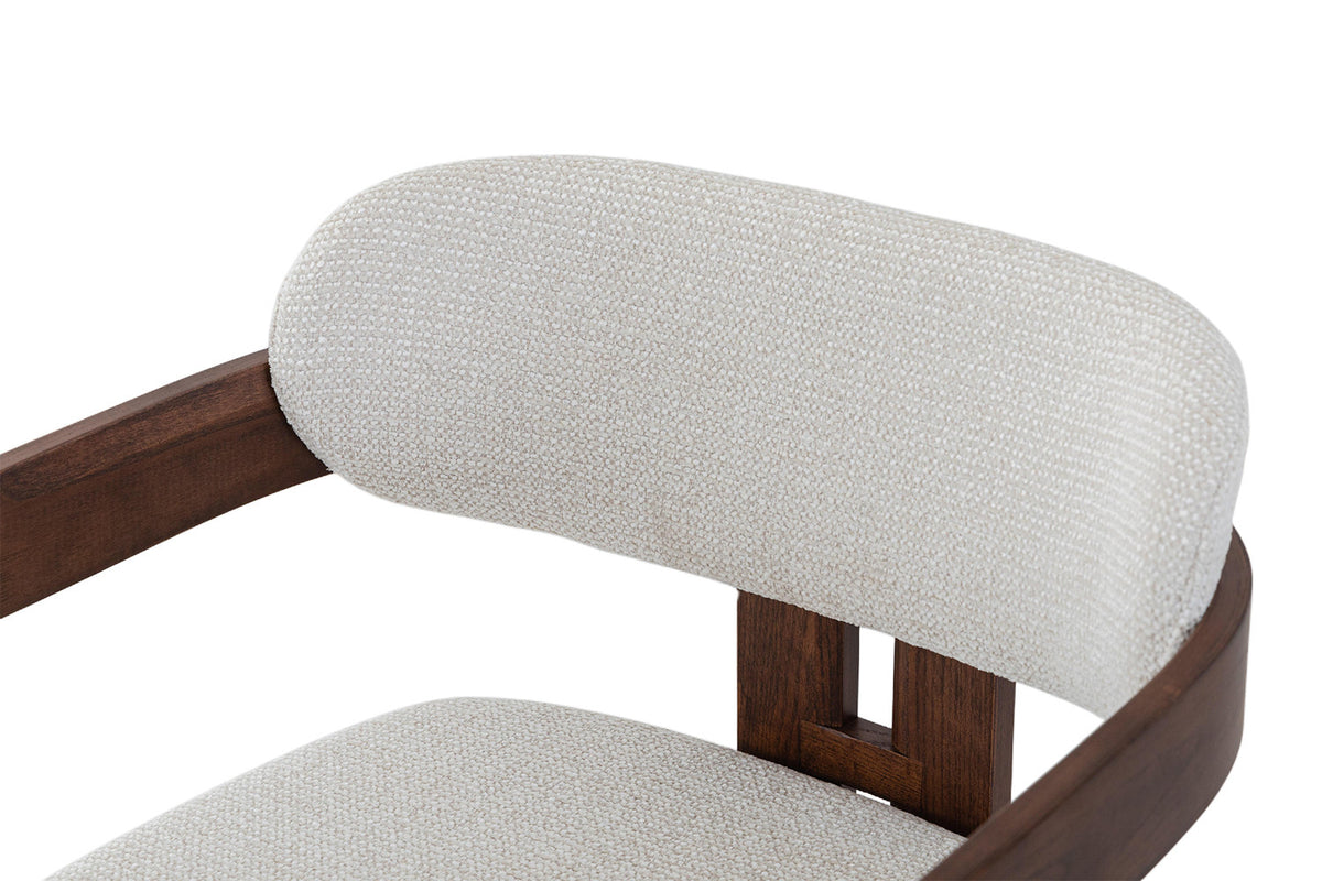 Counterstoel 'Camille' essenhout walnoot Ote Milan 103 beige - RS