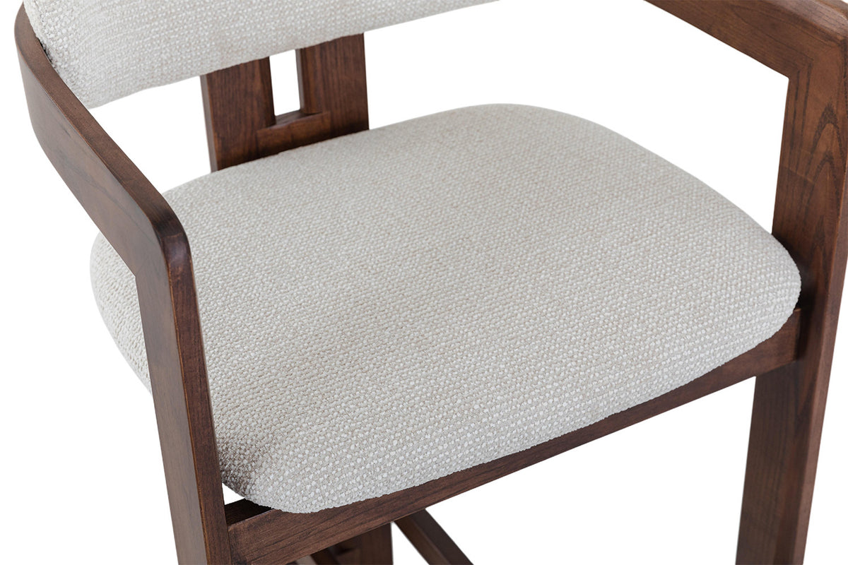 Counterstoel 'Camille' essenhout walnoot Ote Milan 103 beige - RS