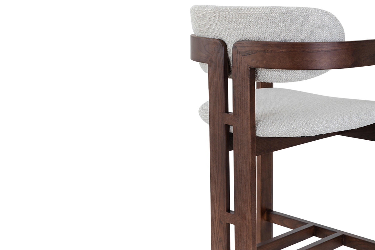 Counterstoel 'Camille' essenhout walnoot Ote Milan 103 beige - RS