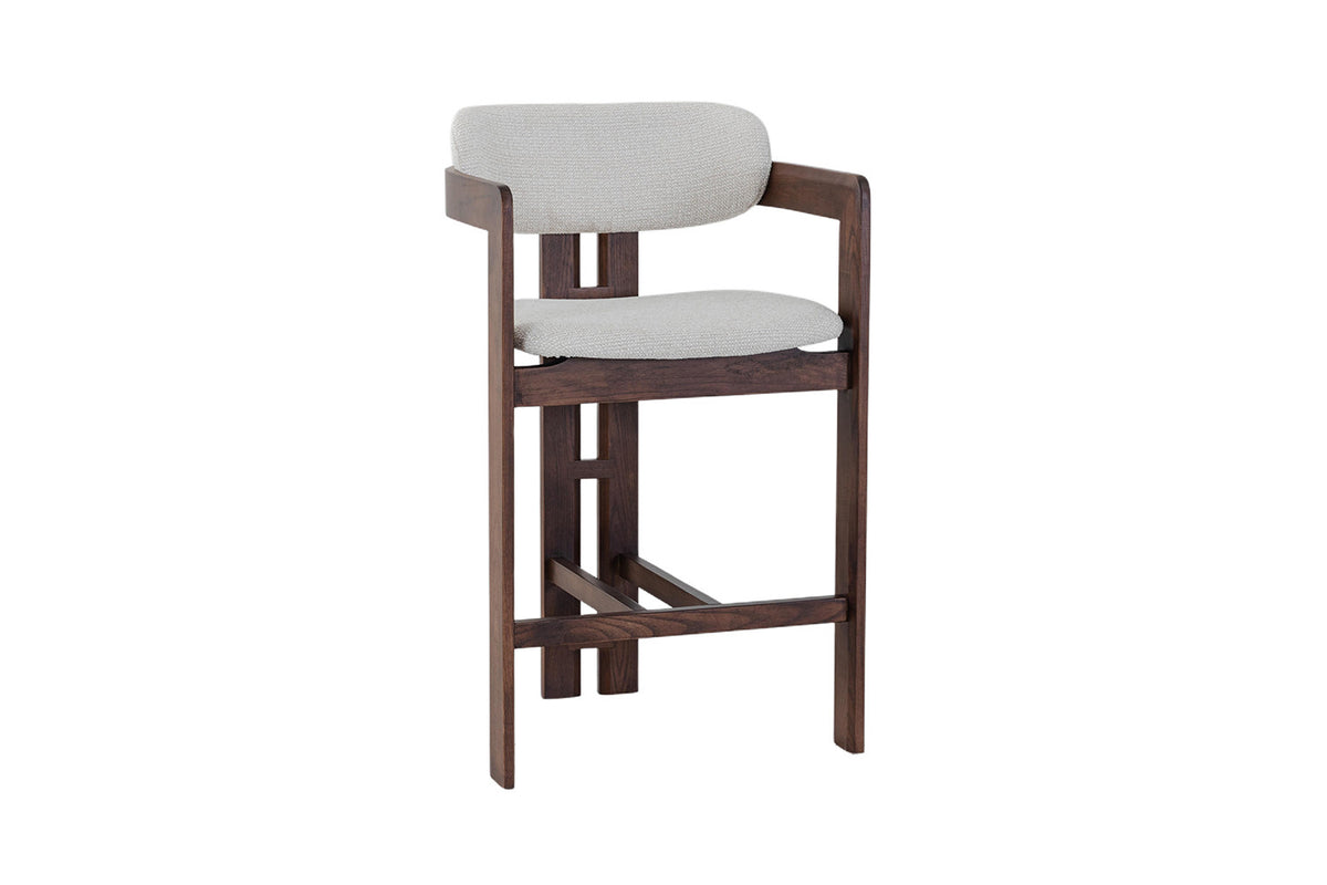 Counterstoel 'Camille' essenhout walnoot Ote Milan 103 beige - RS