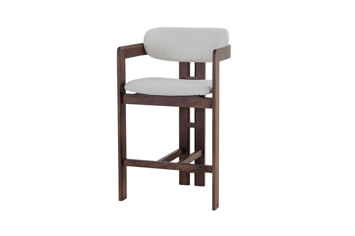 Counterstoel 'Camille' essenhout walnoot Ote Milan 103 beige - RS