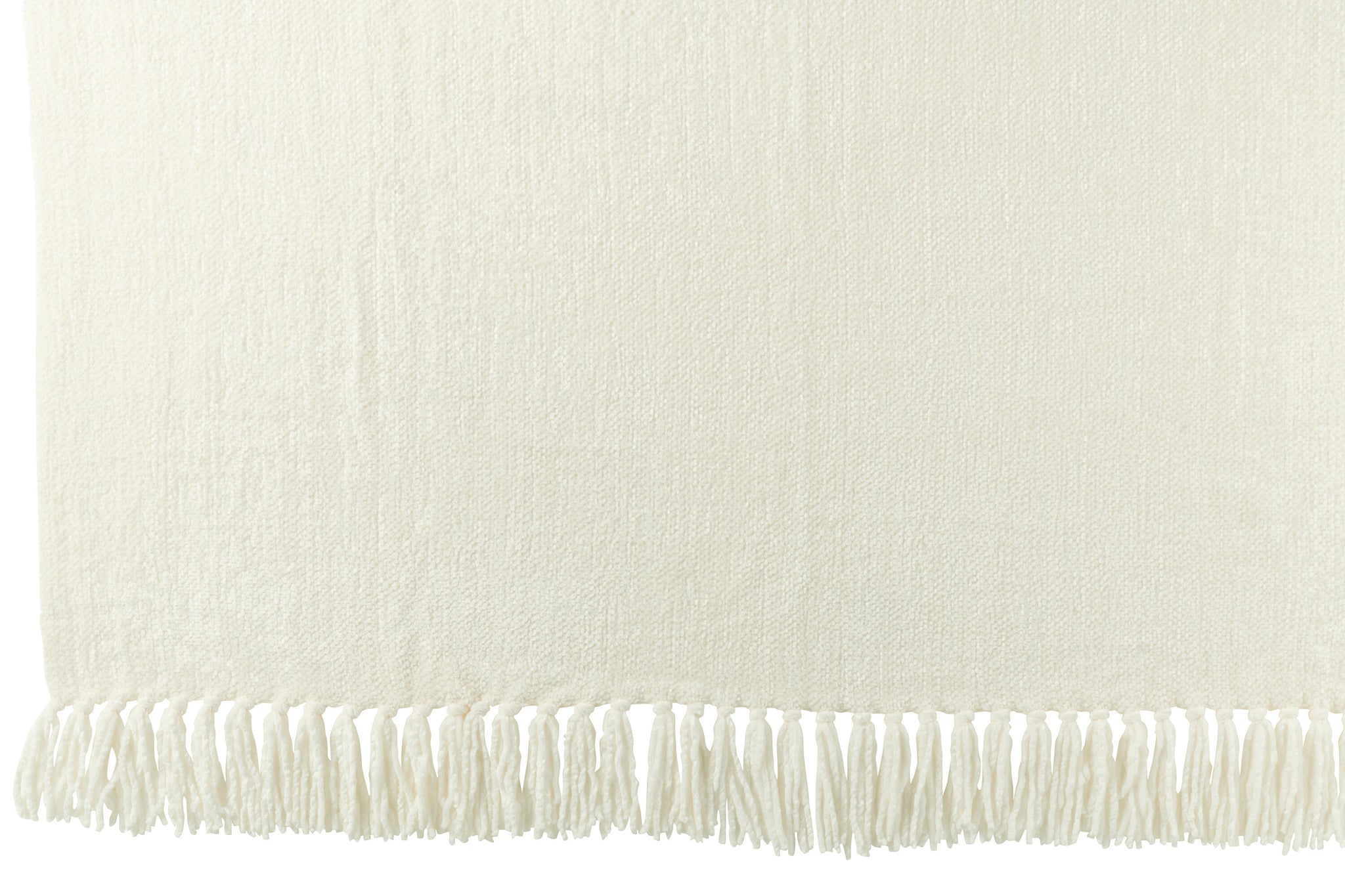 Plaid Chenille Polyester Wit - J-LINE