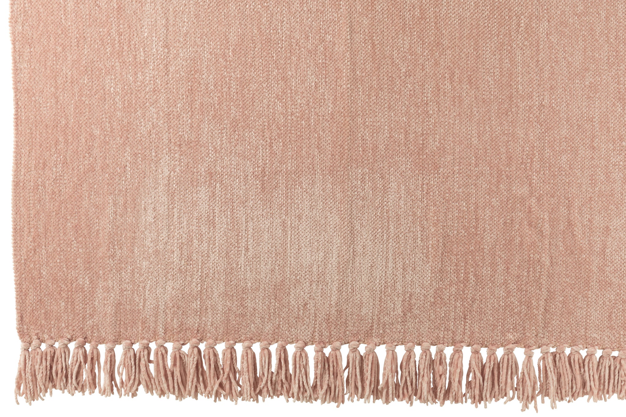 Plaid Chenille Polyester Lichtroze - J-LINE
