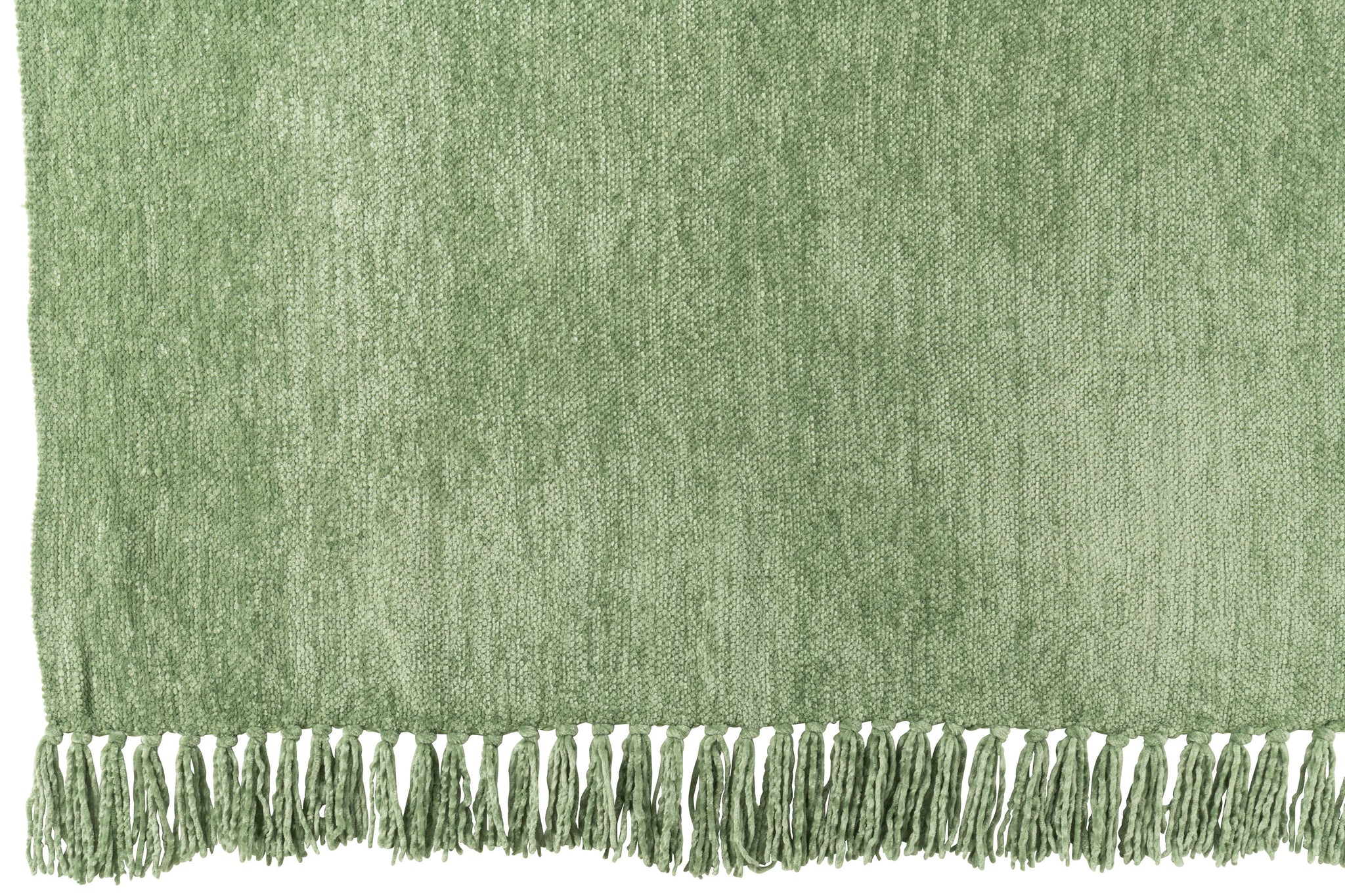 Plaid Chenille Polyester Mosgroen - J-LINE