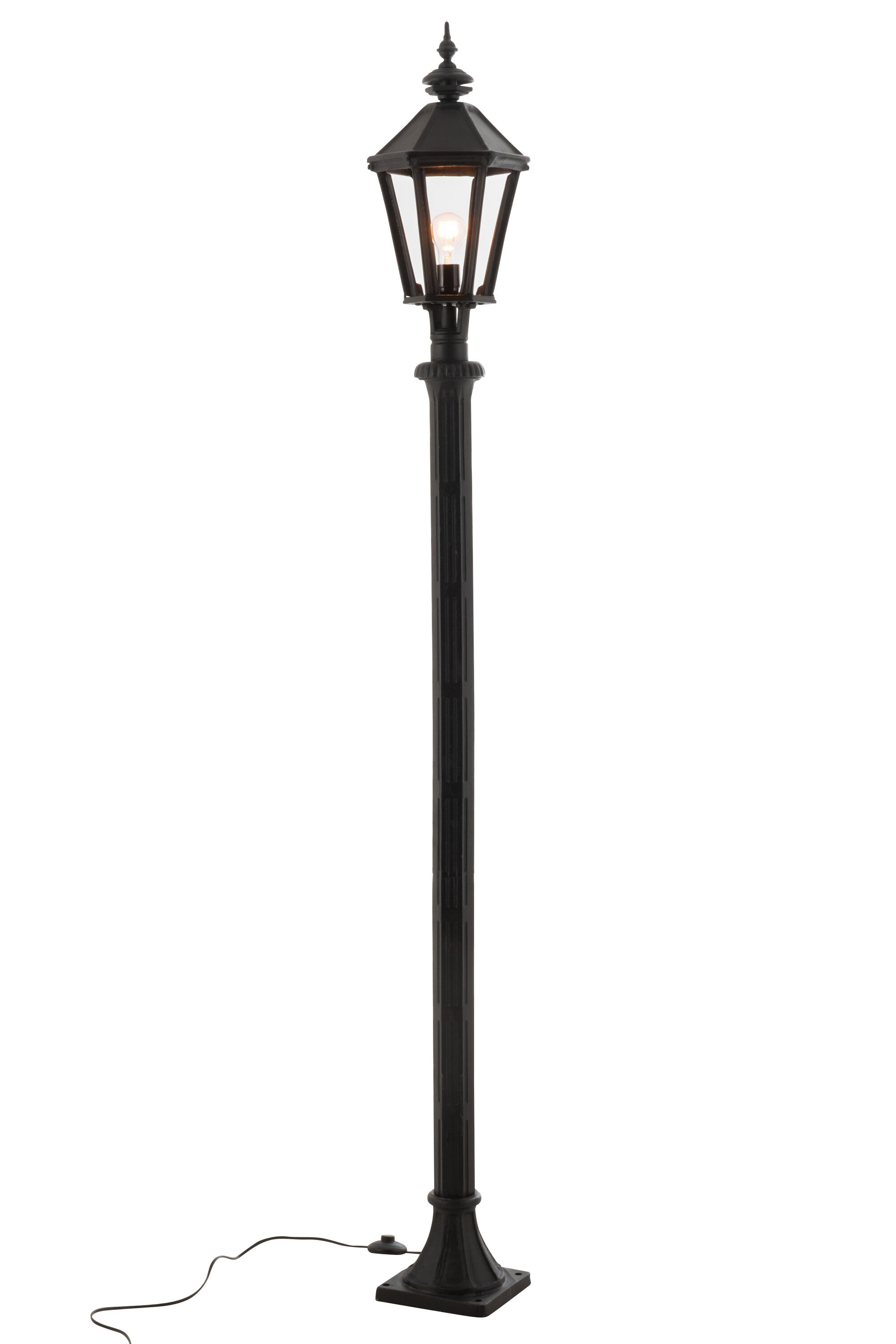 Vloerlamp gietijzer zwart - J-LINE