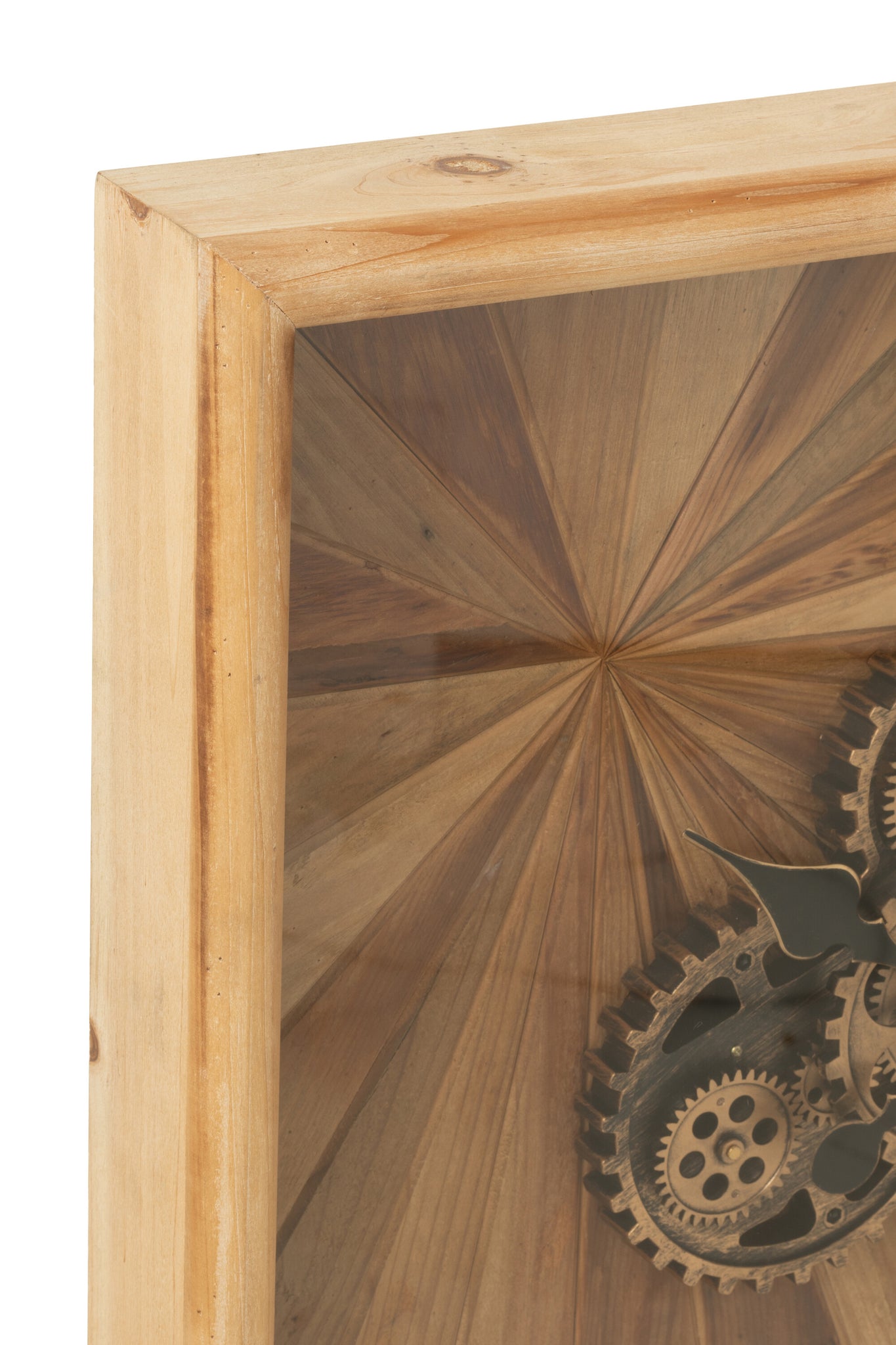Wandklok Vierkant Mdf Natuurlijk S - J-Line