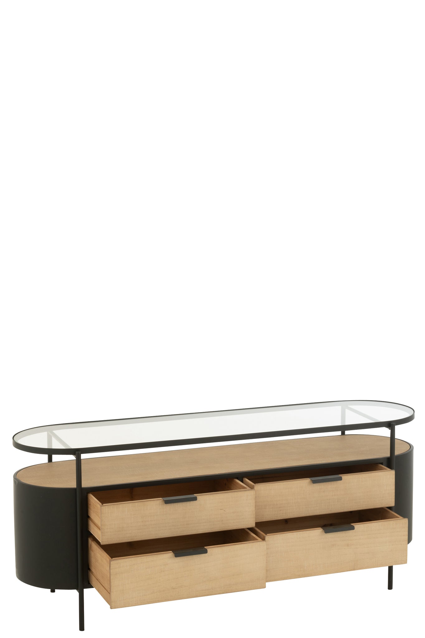 Dressoir Ivy IJzer Natuur/Zwart - J-LINE