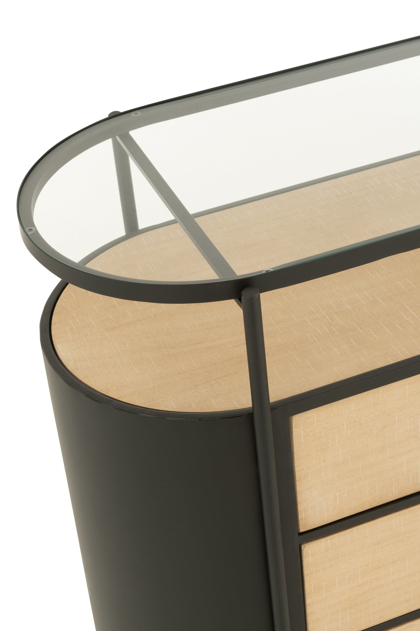 Dressoir Avy IJzer Natuurlijk/Zwart - J-LINE