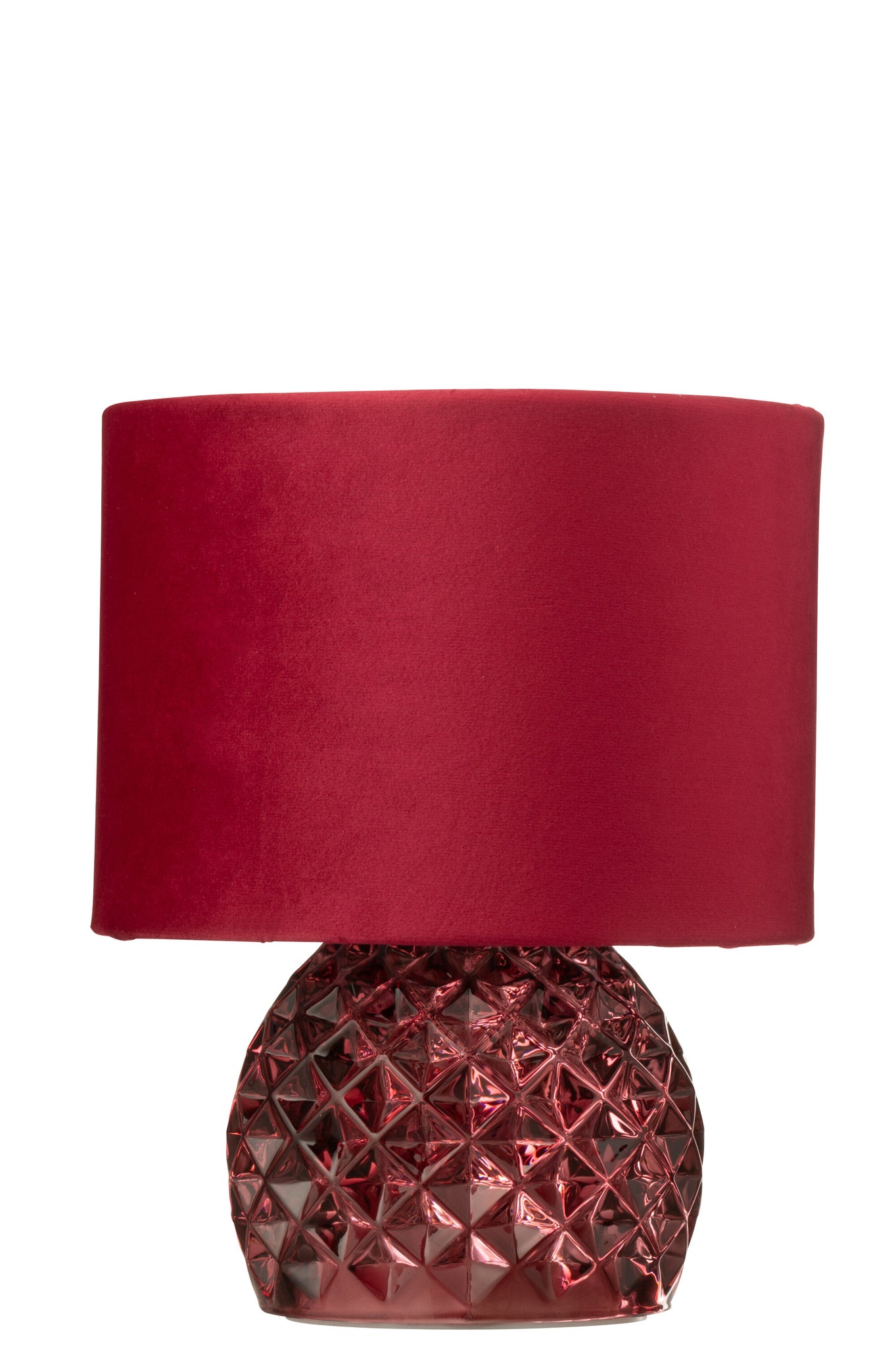 Tafellamp Glas Led Bordeauxrood - J-Line