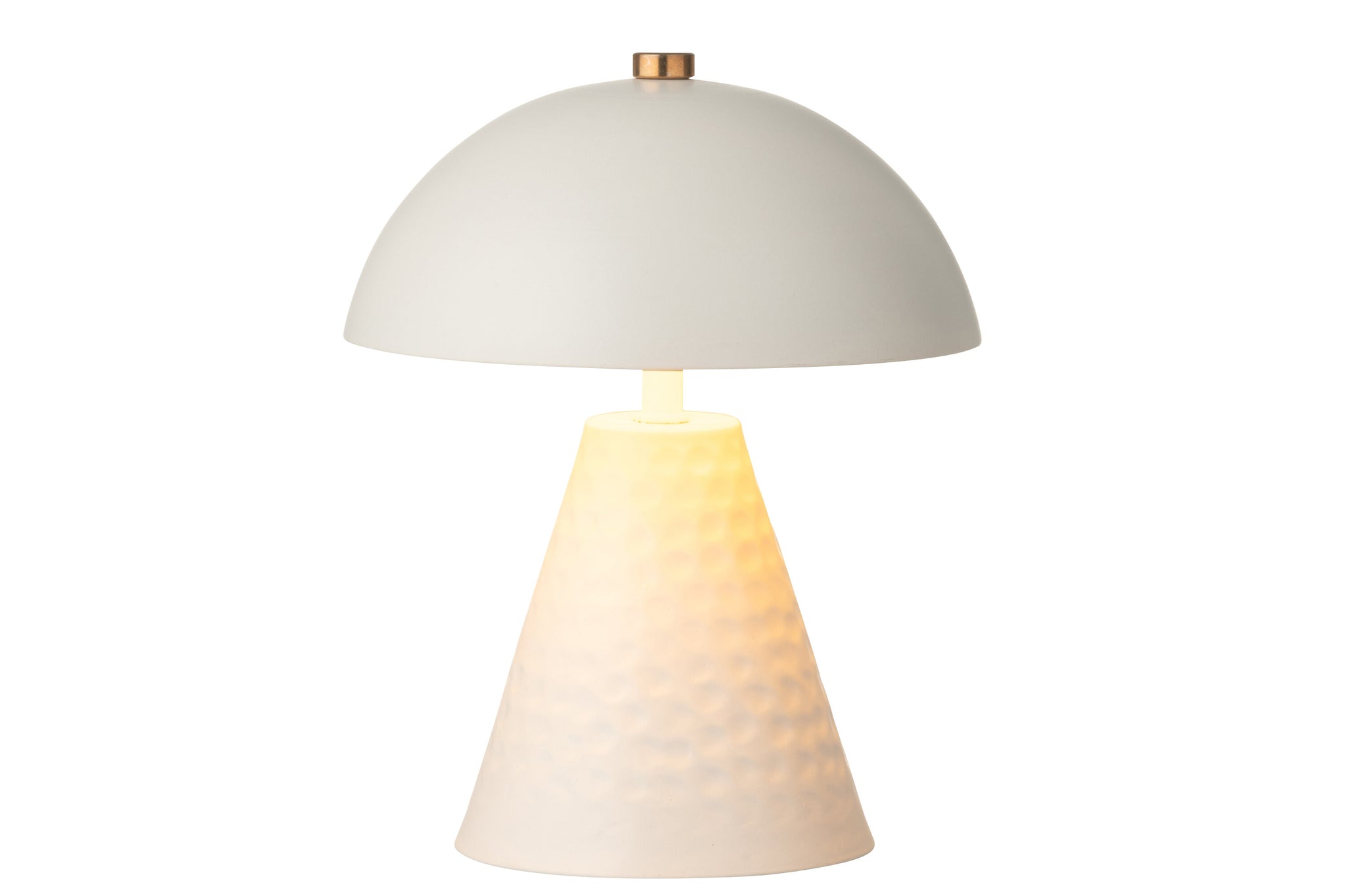 Lampe de table Champignon fer blanc cassé - J-Line