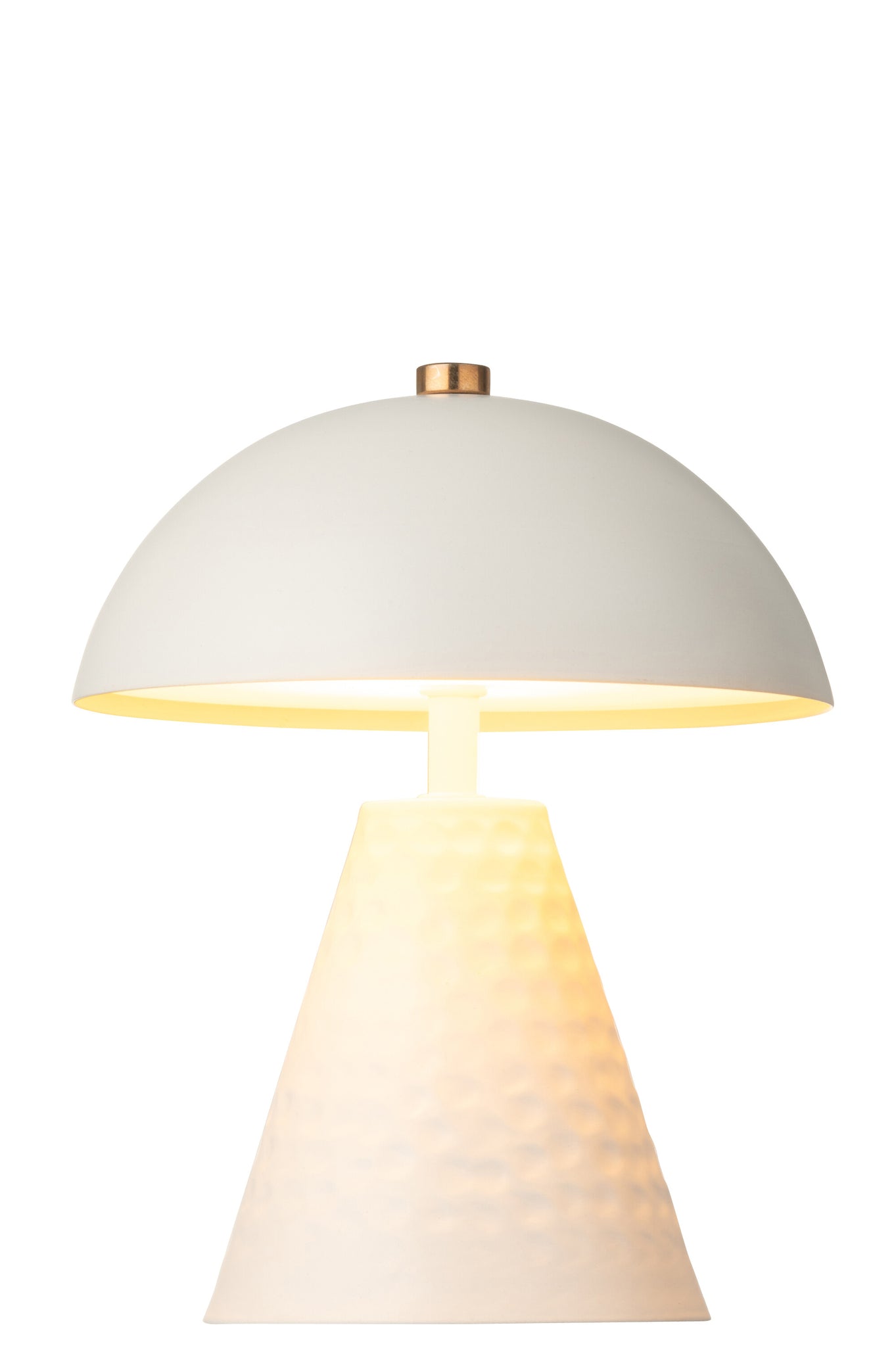 Lampe de table Champignon fer blanc cassé - J-Line