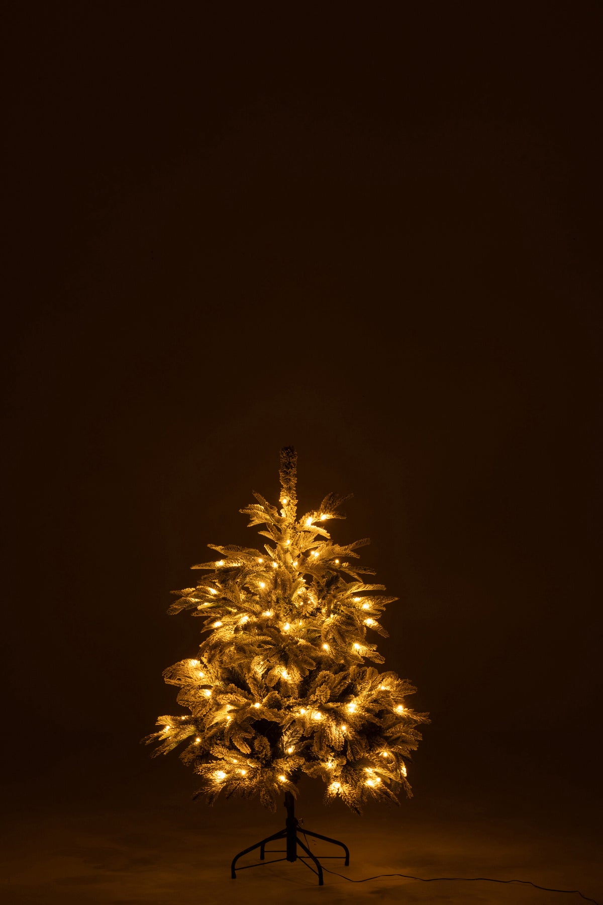 Christmas Tree small with 120 LEDs, Dark Green/White - J-Line