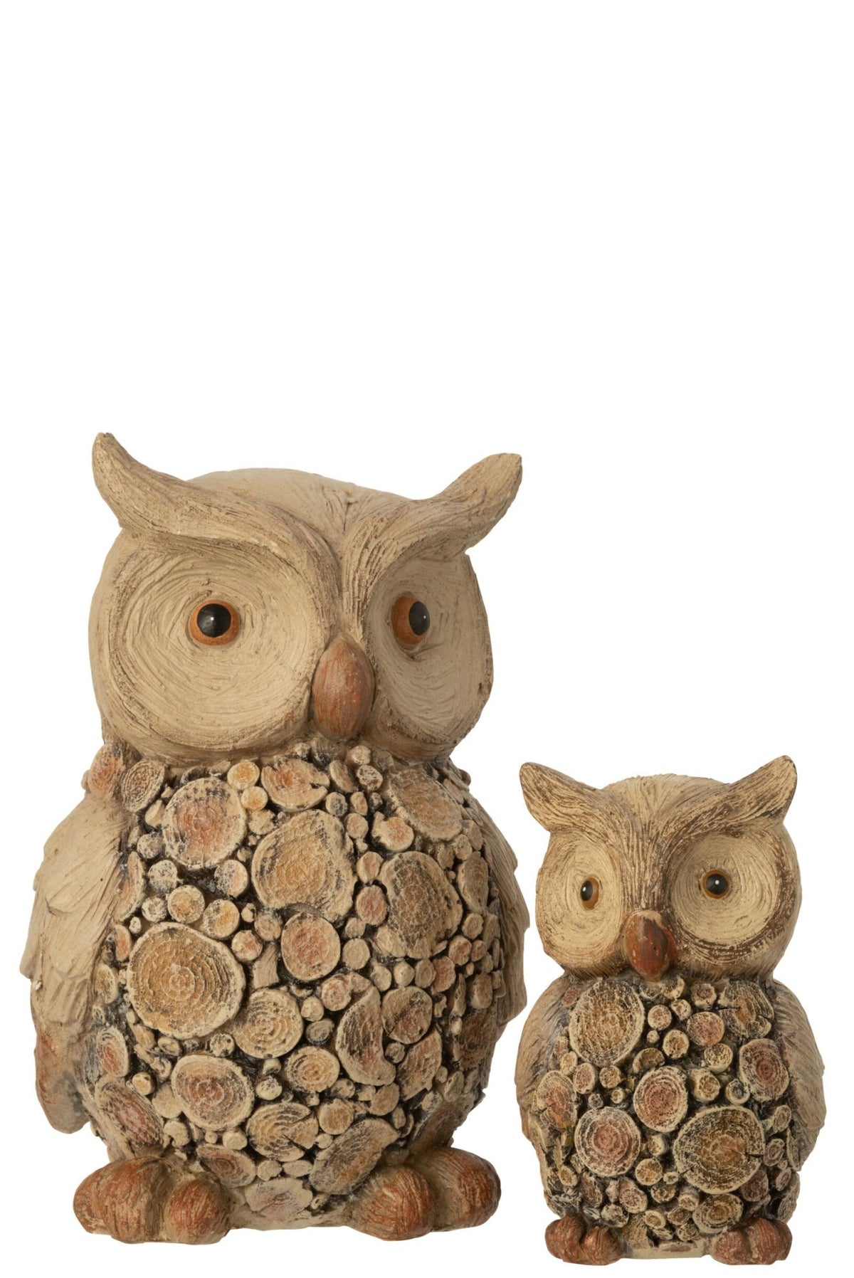 Uil Houtimitatie Polyresin  - J-Line