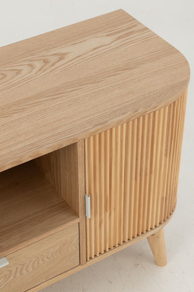 TV-Kast afgerond MDF/dennenhout - J-LINE