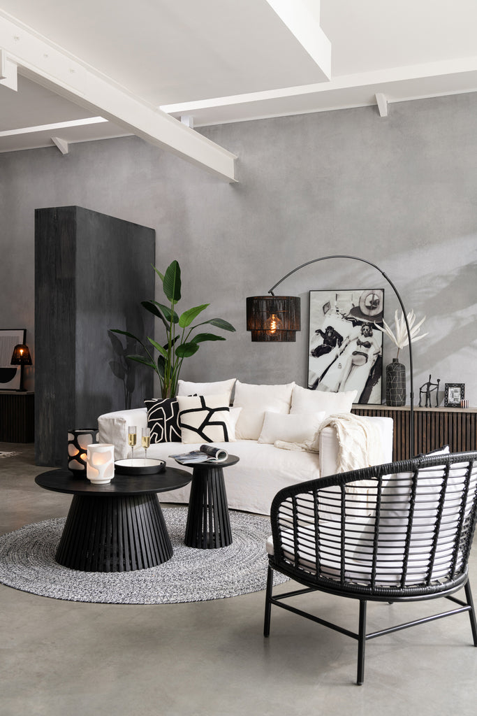 Salontafel Vincent Mangohout Zwart - J-LINE
