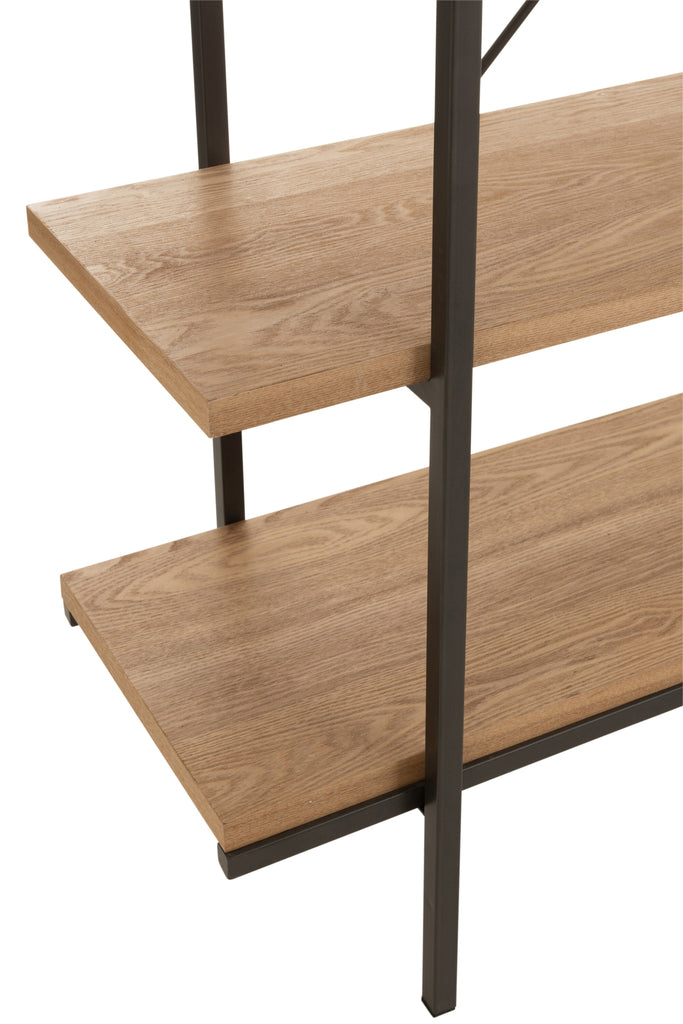 Rek 5 planken Hout/Metaal J-LINE