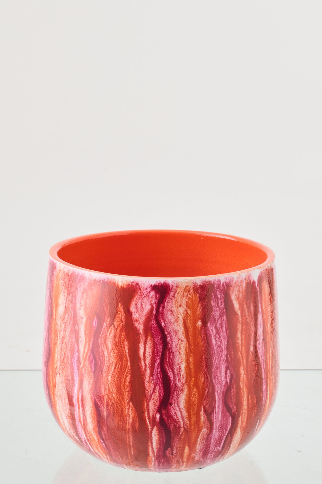 Grote keramische meerkleurige bloempot - J-LINE