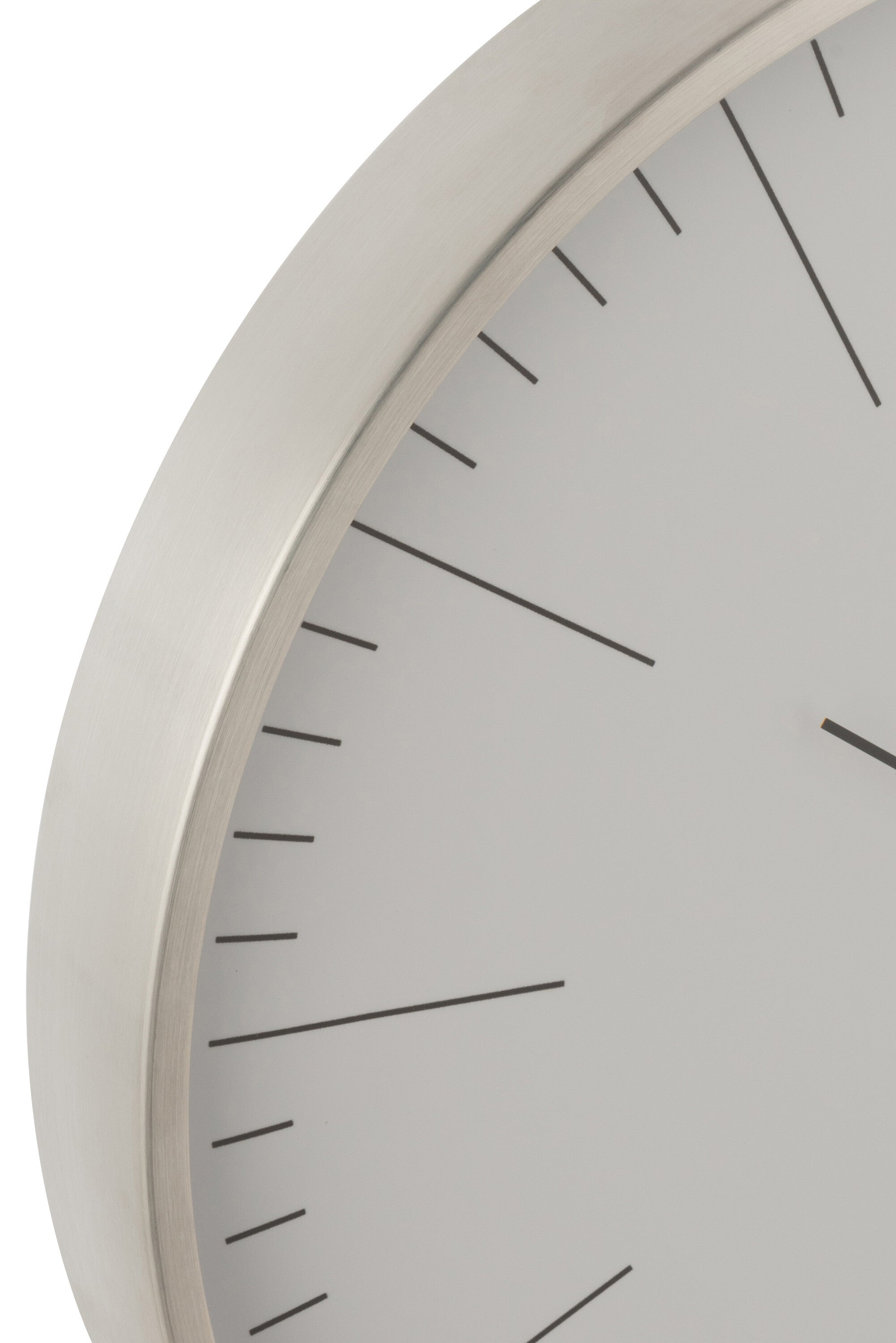 Klok Gerbert Aluminium Grijs - J-LINE