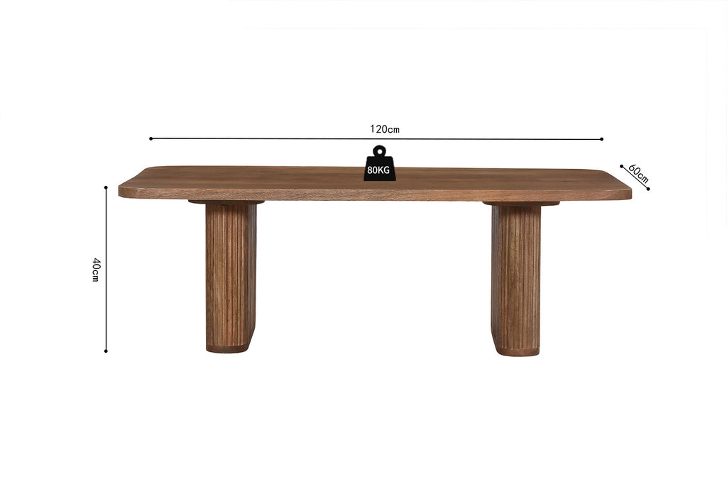 Salontafel 'Jean' Mango hout Lichtbruin - RS