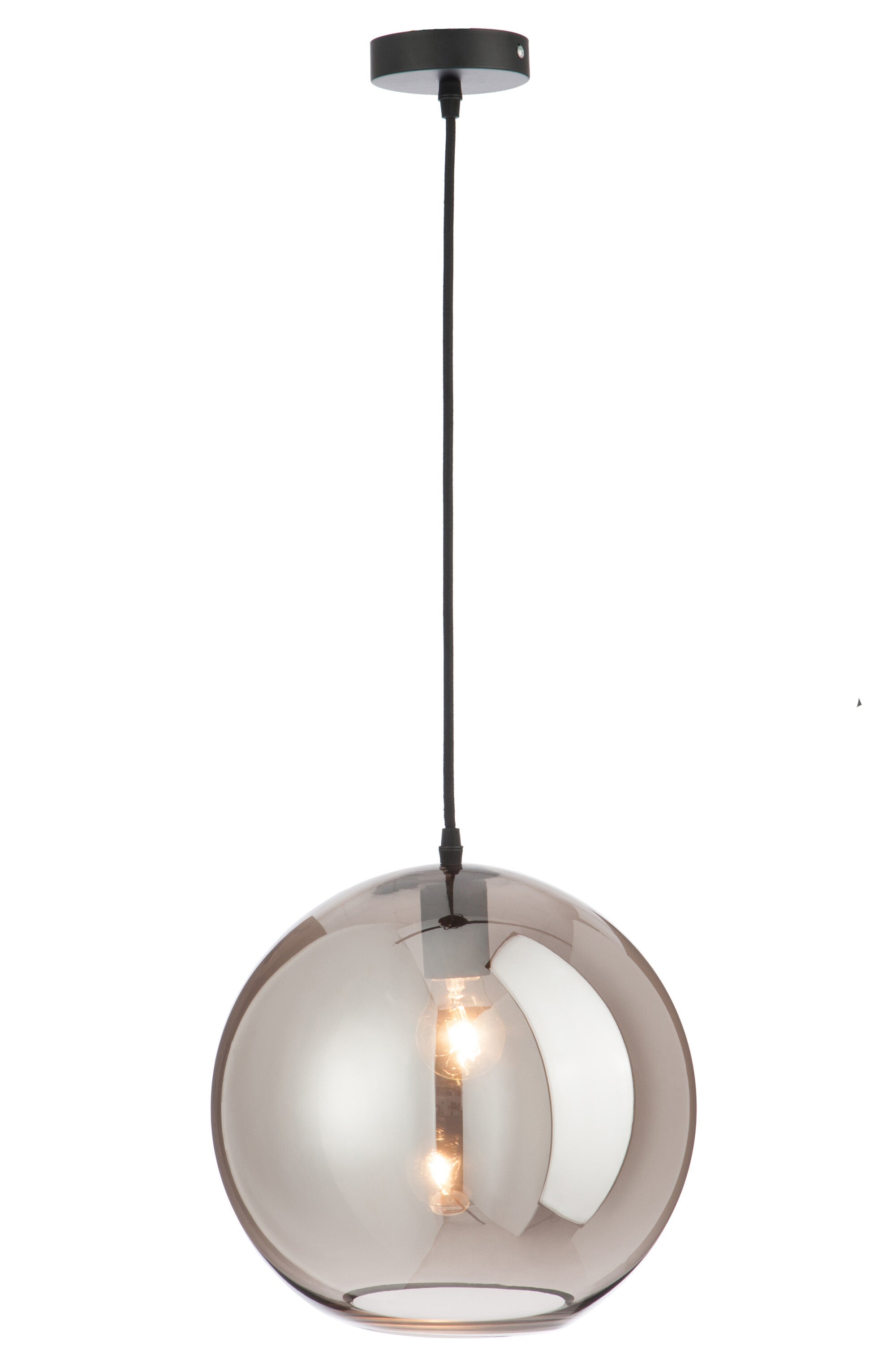 Hanglamp Bal Glas Spiegel L - J-LINE