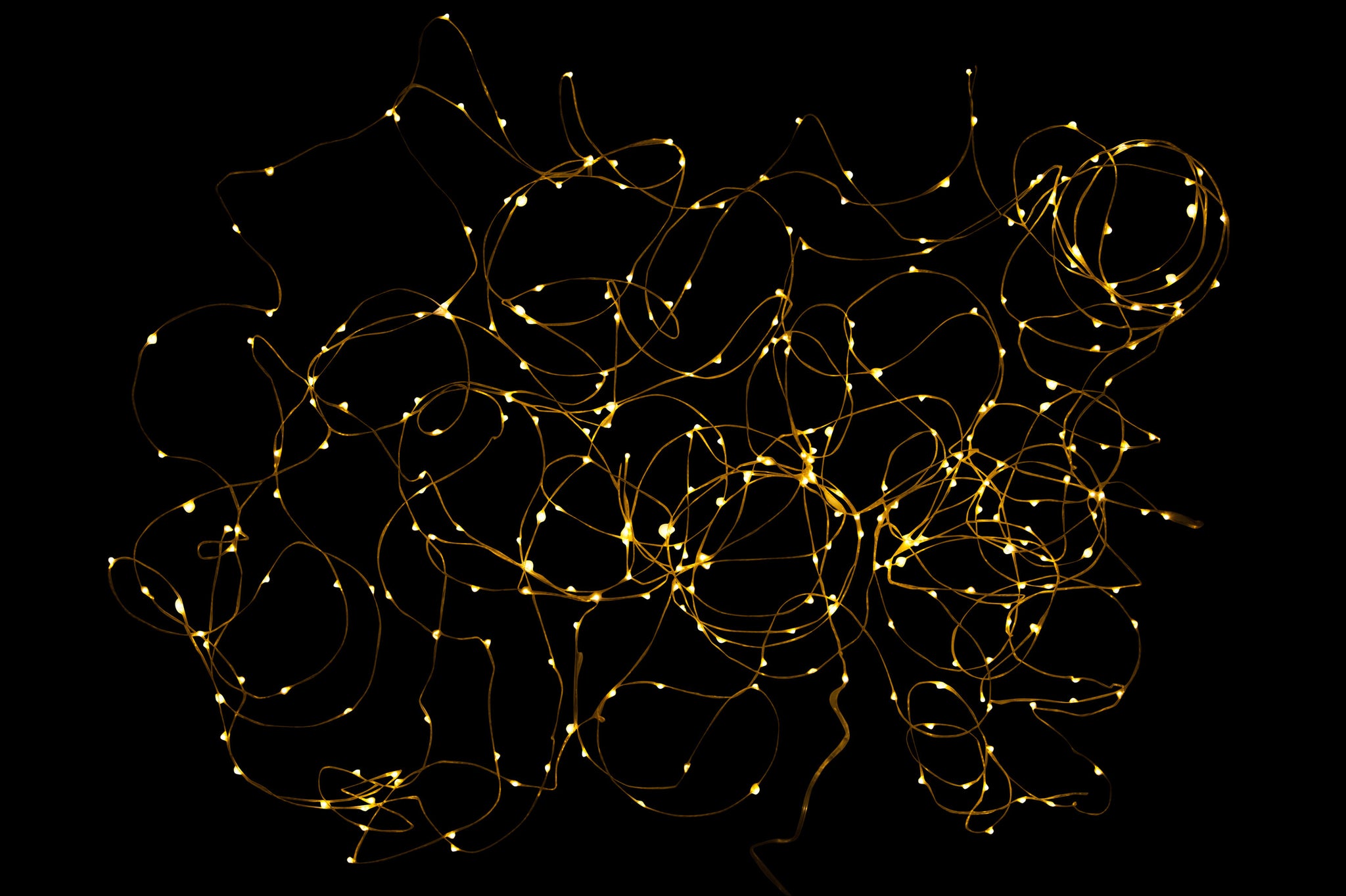 Kerstverlichtingssnoer 30M Goud 300Led Warm Wit - J-LINE