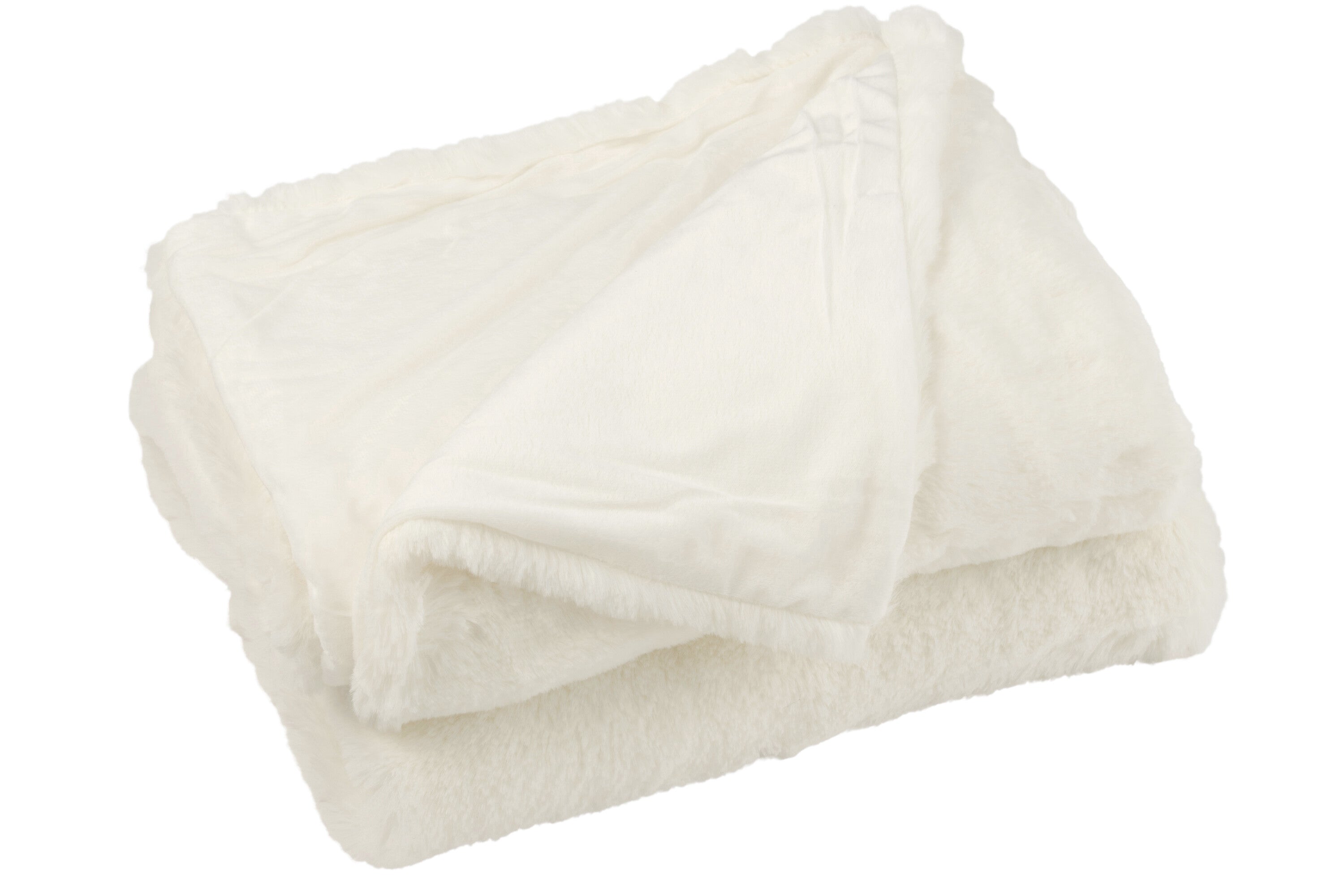 Geruite plaid polyester wit - J-LINE