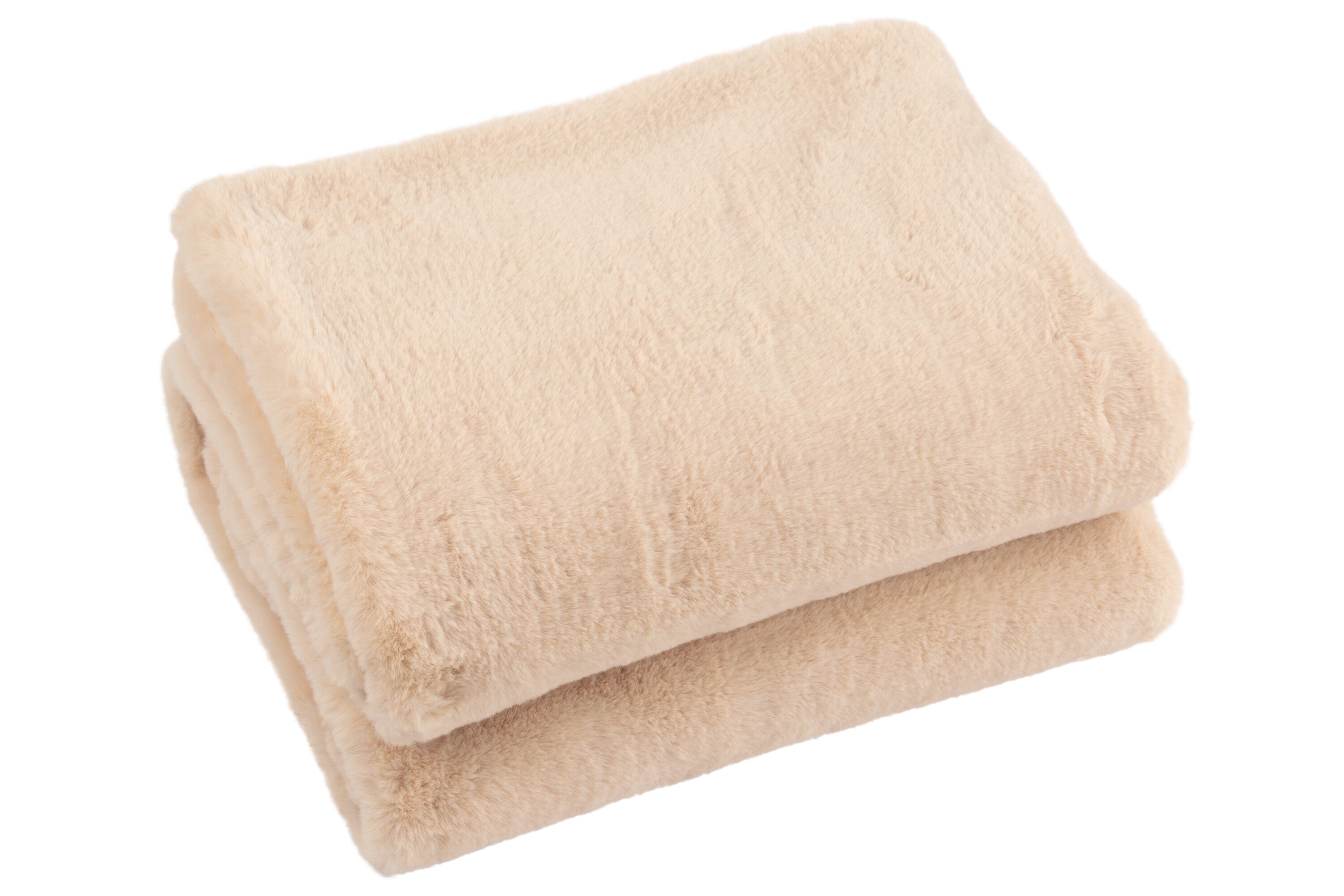 Geruite plaid polyester licht kameel - J-LINE