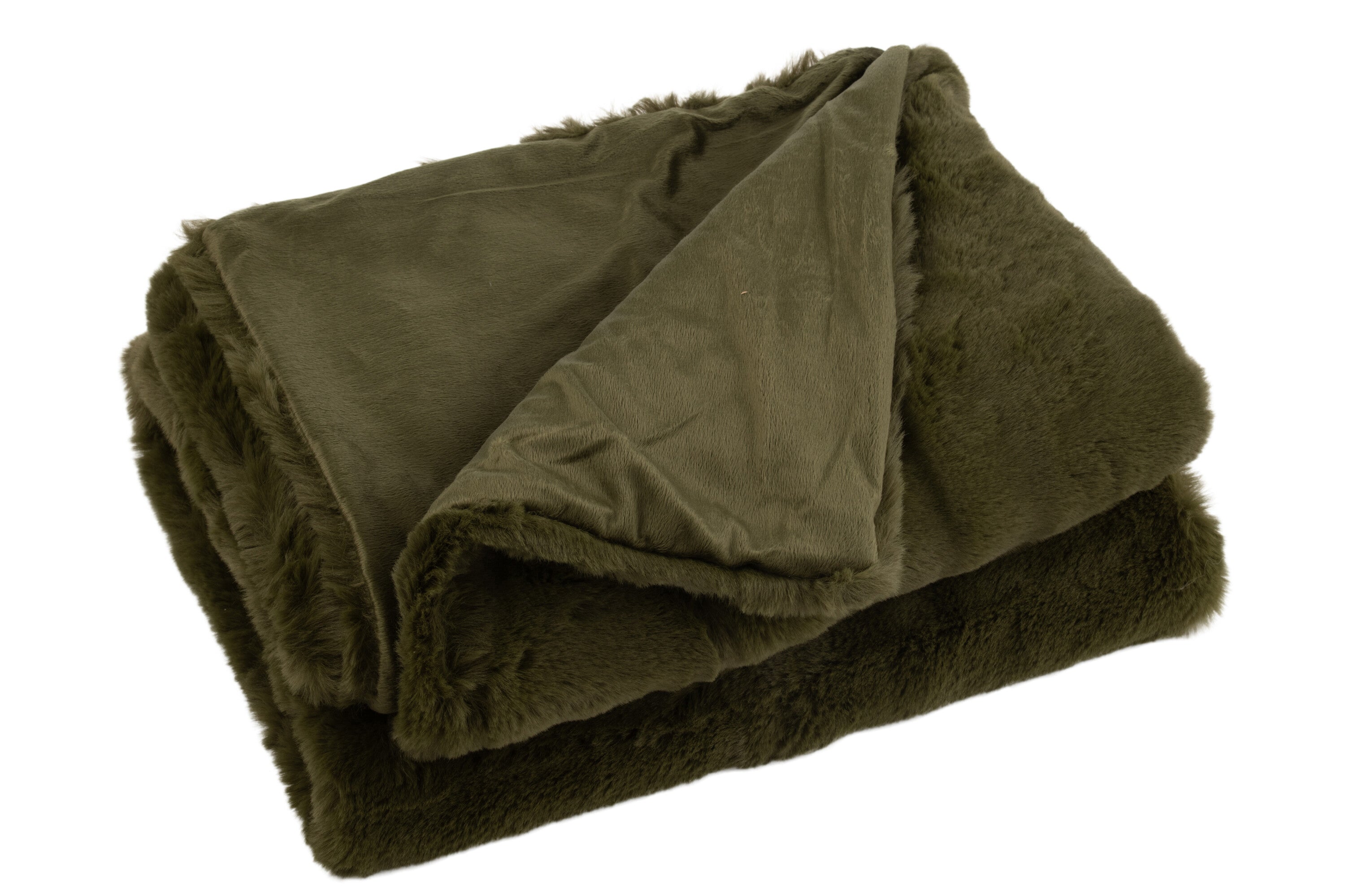 Geruite plaid polyester groen - J-LINE